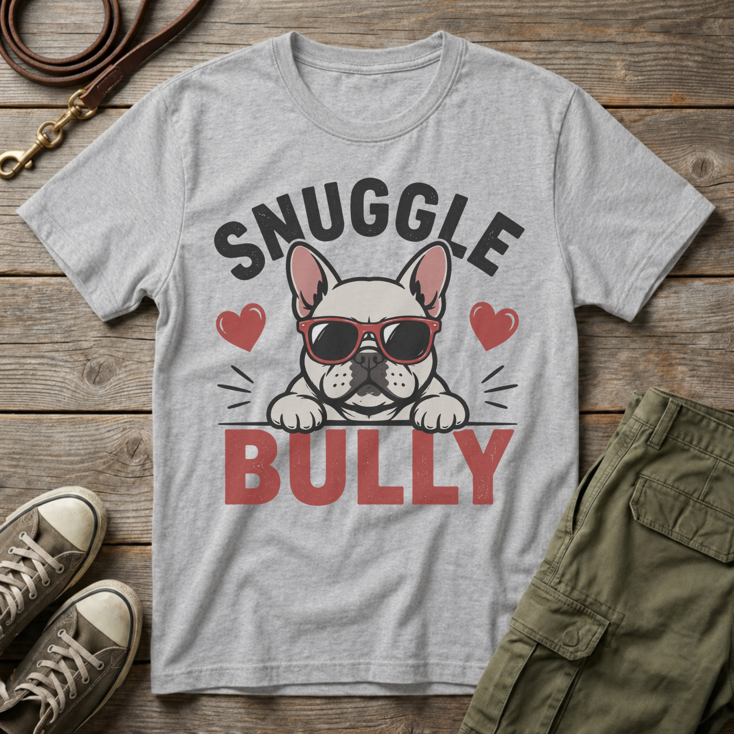 Frenchie Snuggle Bully T-Shirt