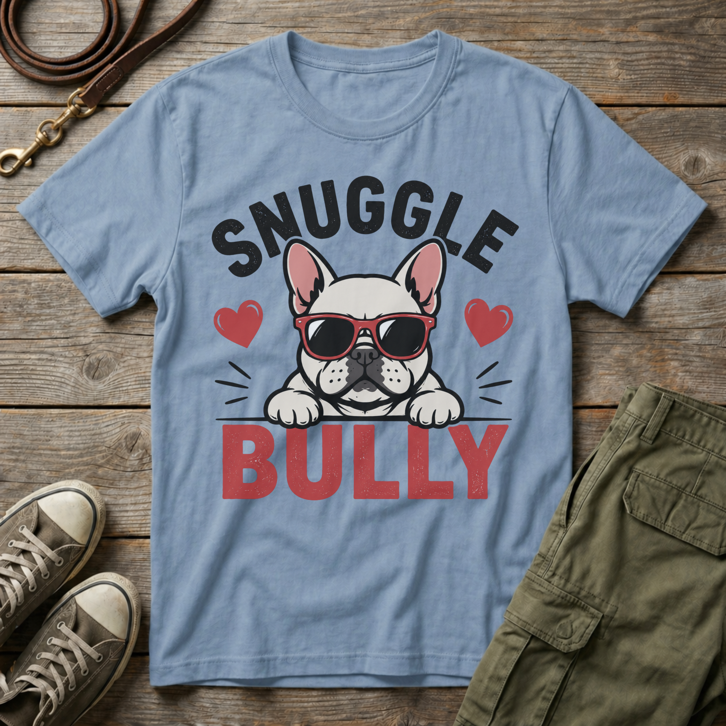 Frenchie Snuggle Bully T-Shirt