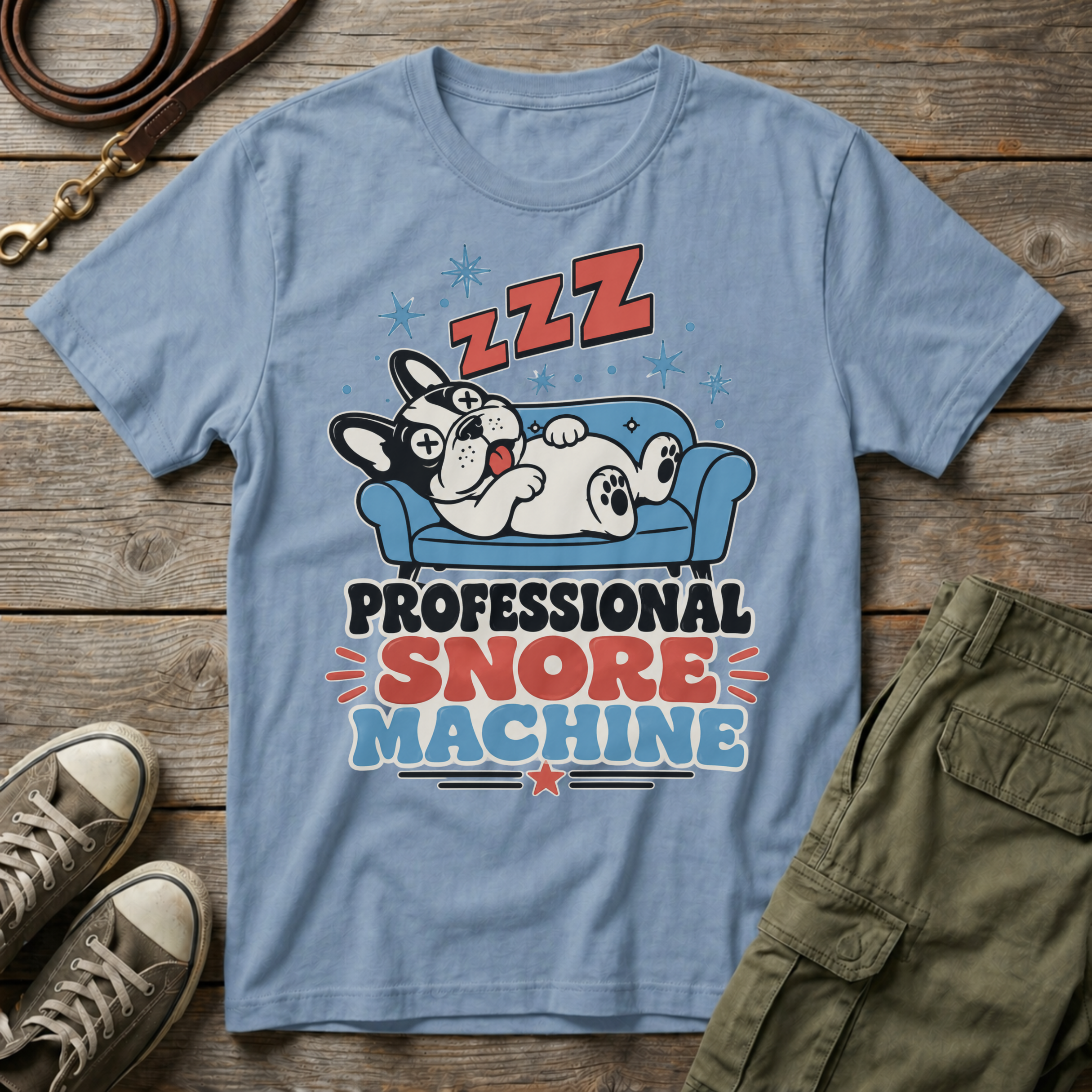 Frenchie Professional Snore Machine T-Shirt