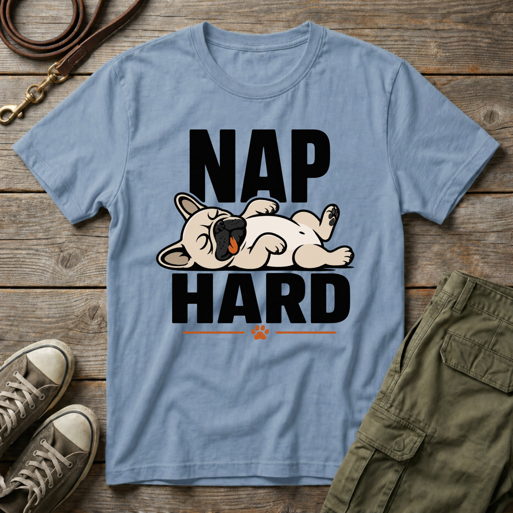 Frenchie Nap Hard T-Shirt