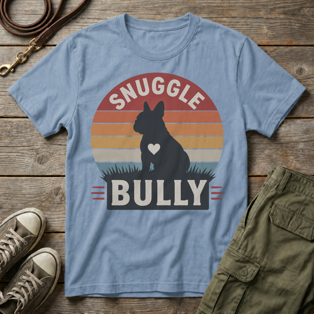 Frenchie Snuggle Bully Sunset T-Shirt