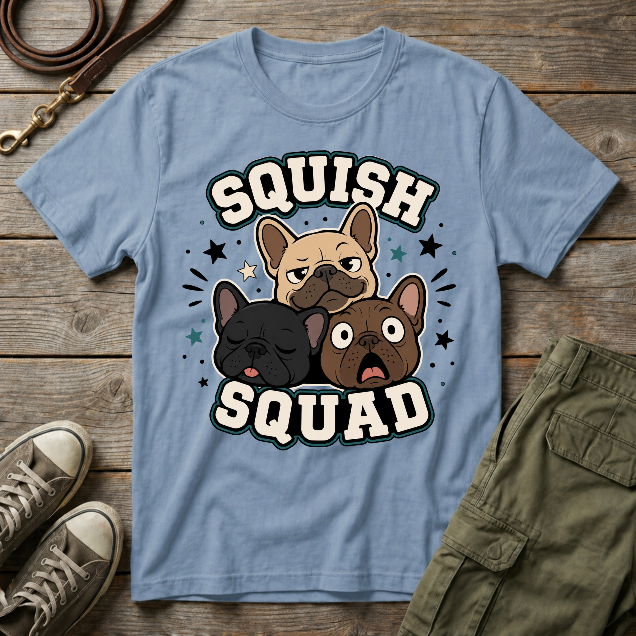 Frenchie Squish Squad T-Shirt