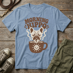 Frenchie Morning Hippo T-Shirt