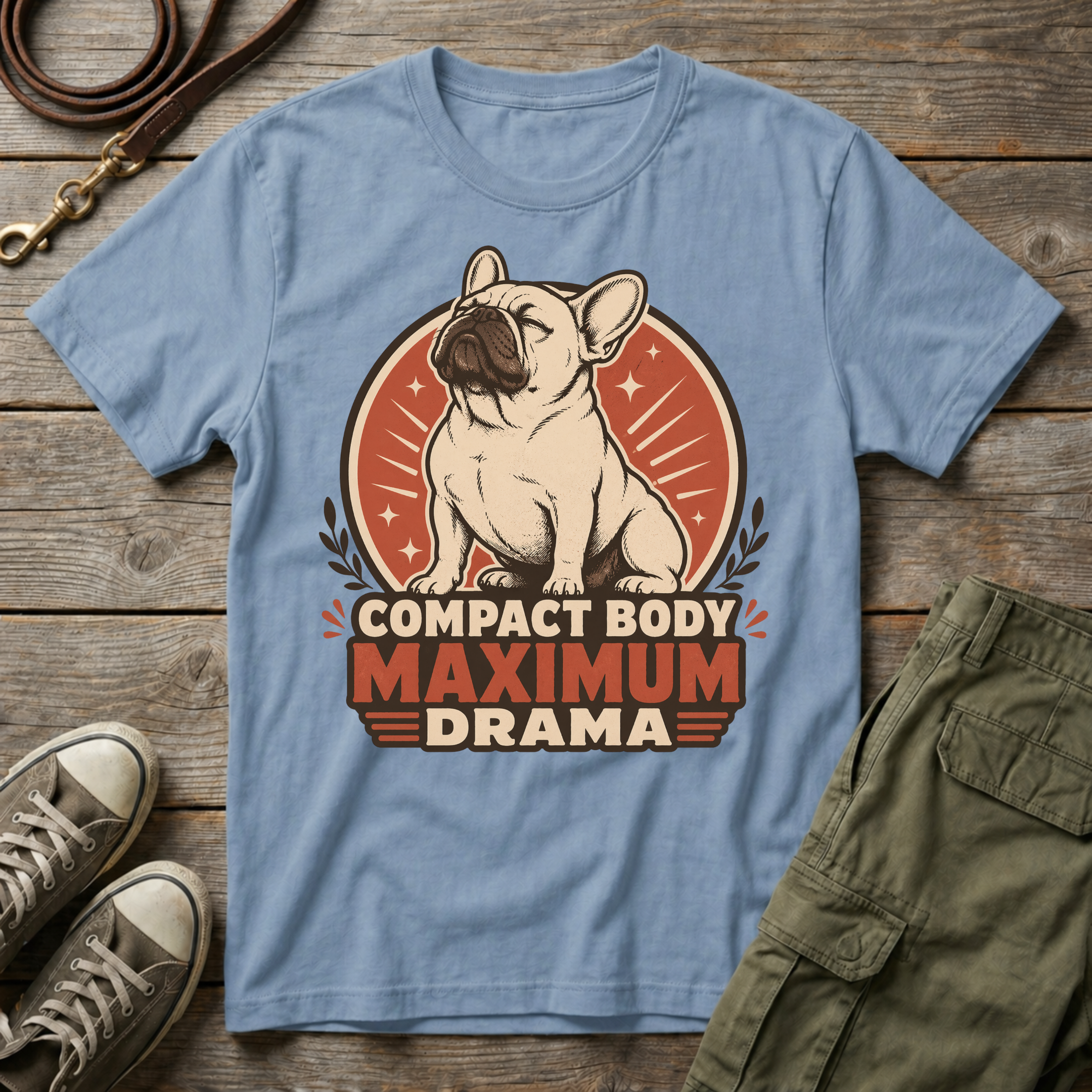 Frenchie Max Drama T-Shirt