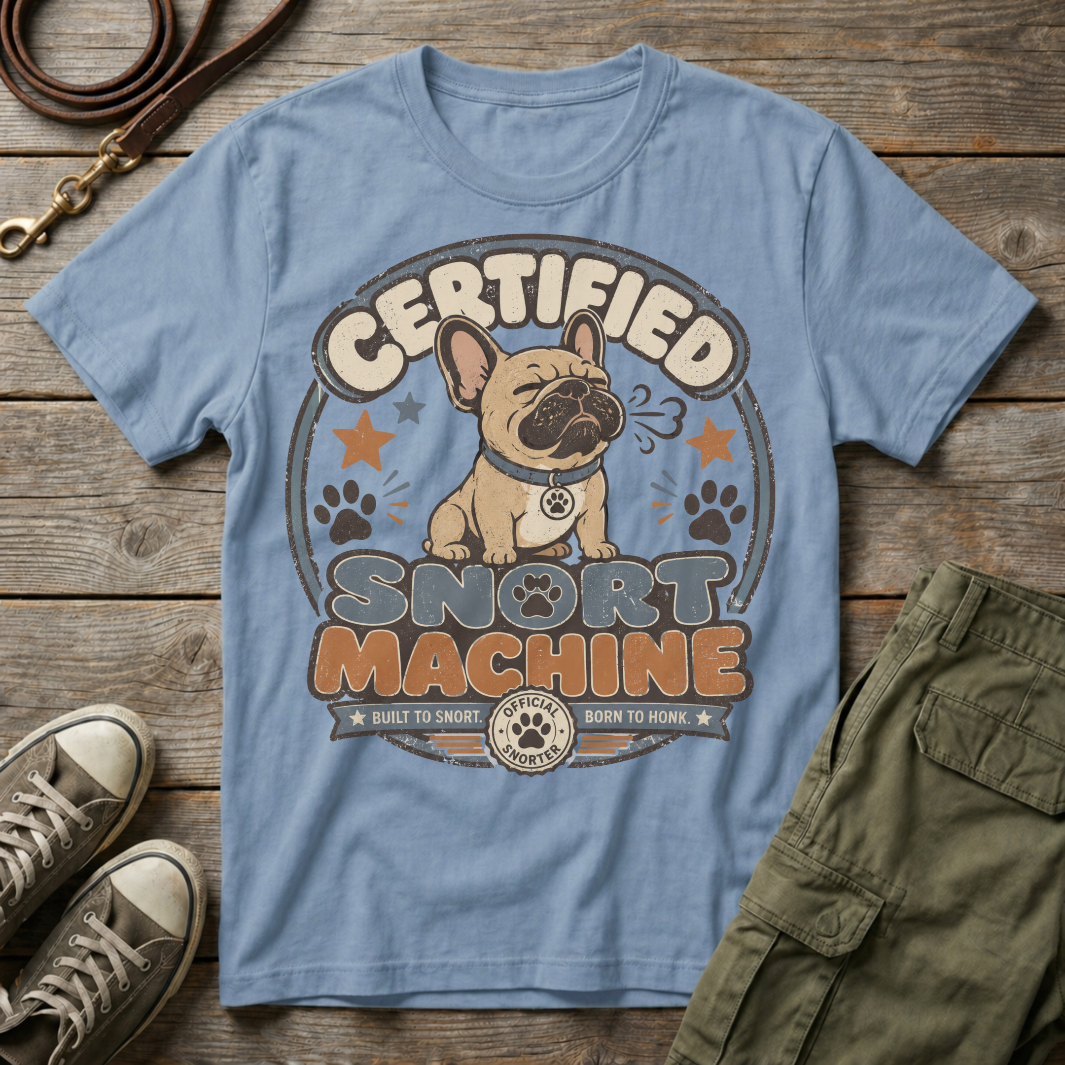 Frenchie Snort Machine T-Shirt