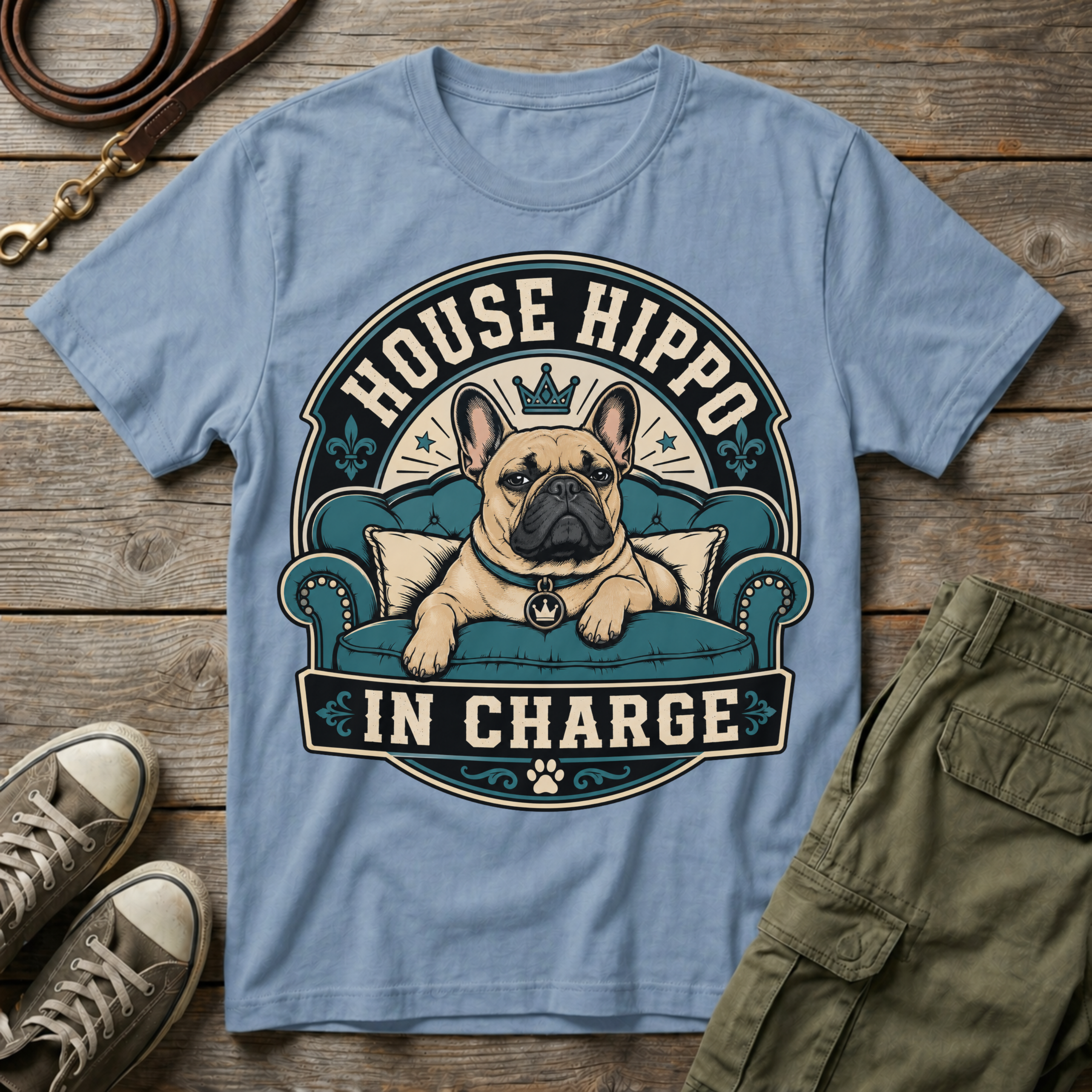 House Hippo In Charge T-Shirt