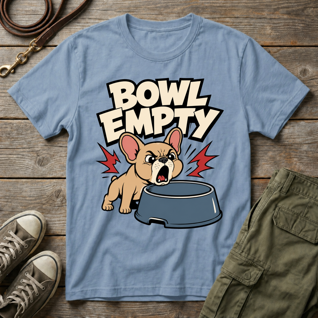 Frenchie Empty Bowl T-Shirt