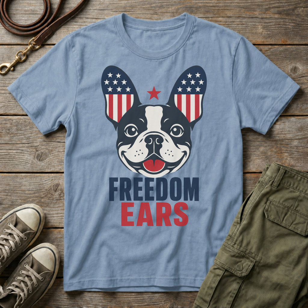 Frenchie Freedom Ears T-Shirt