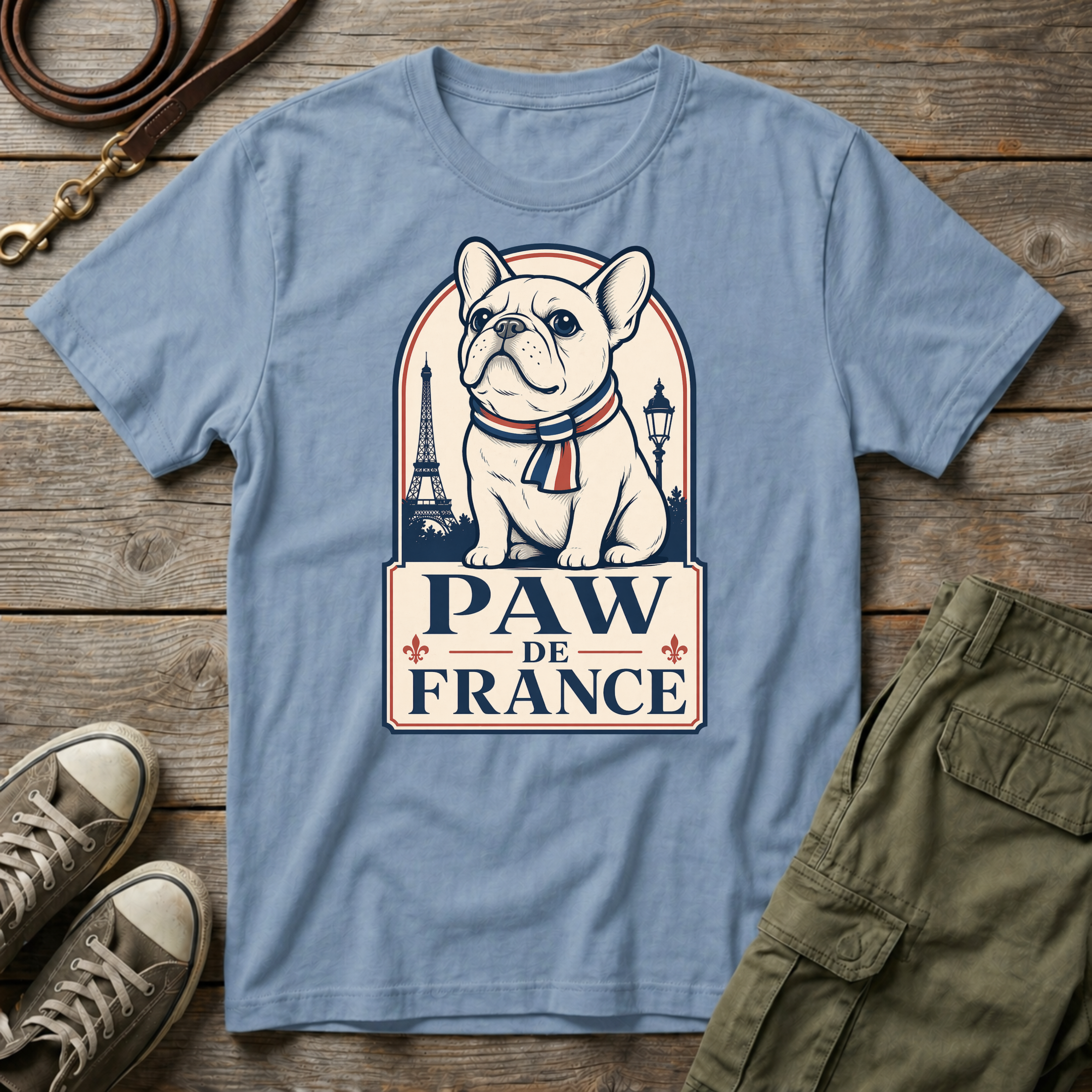 Frenchie Paw de France T-Shirt