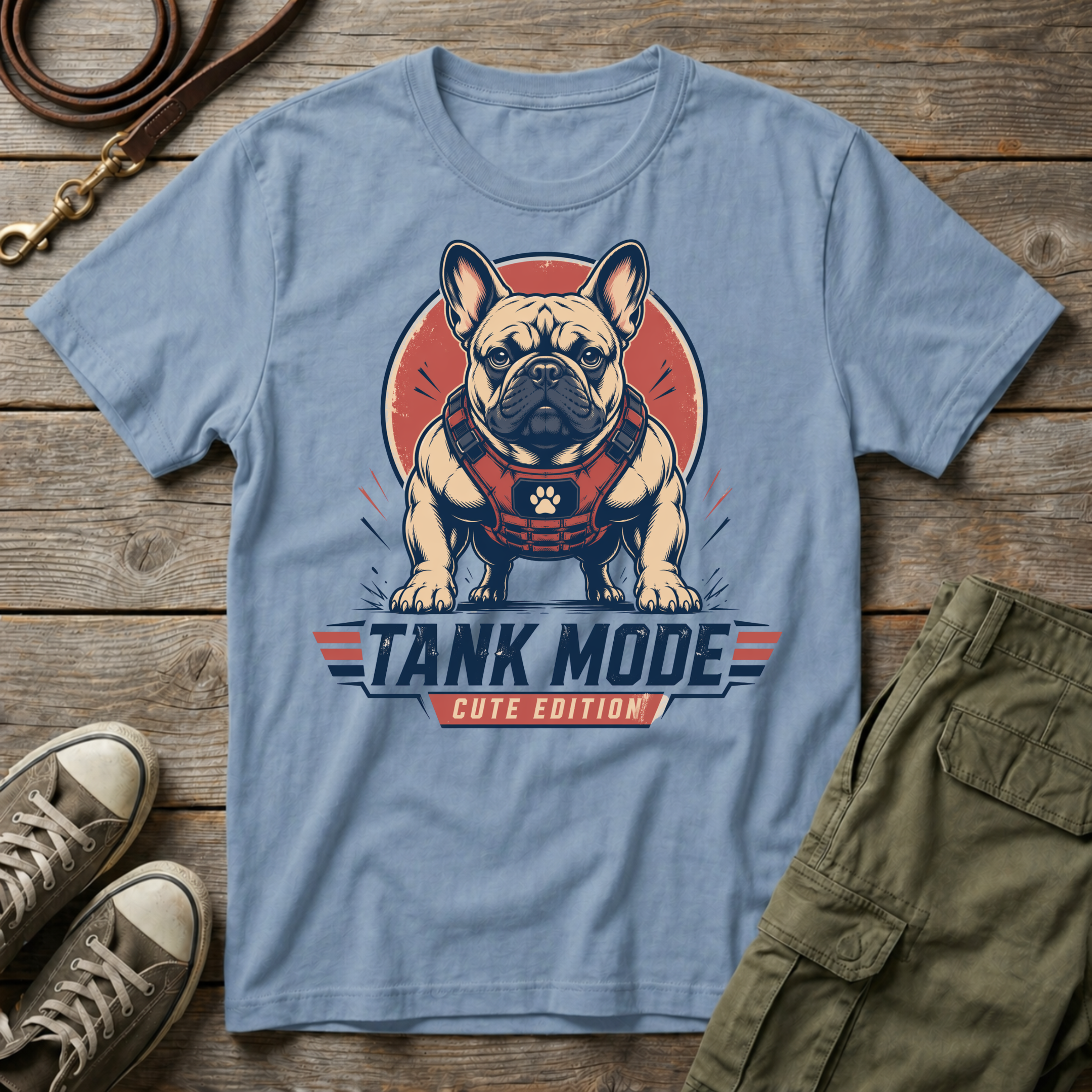 Frenchie Tank Mode T-Shirt