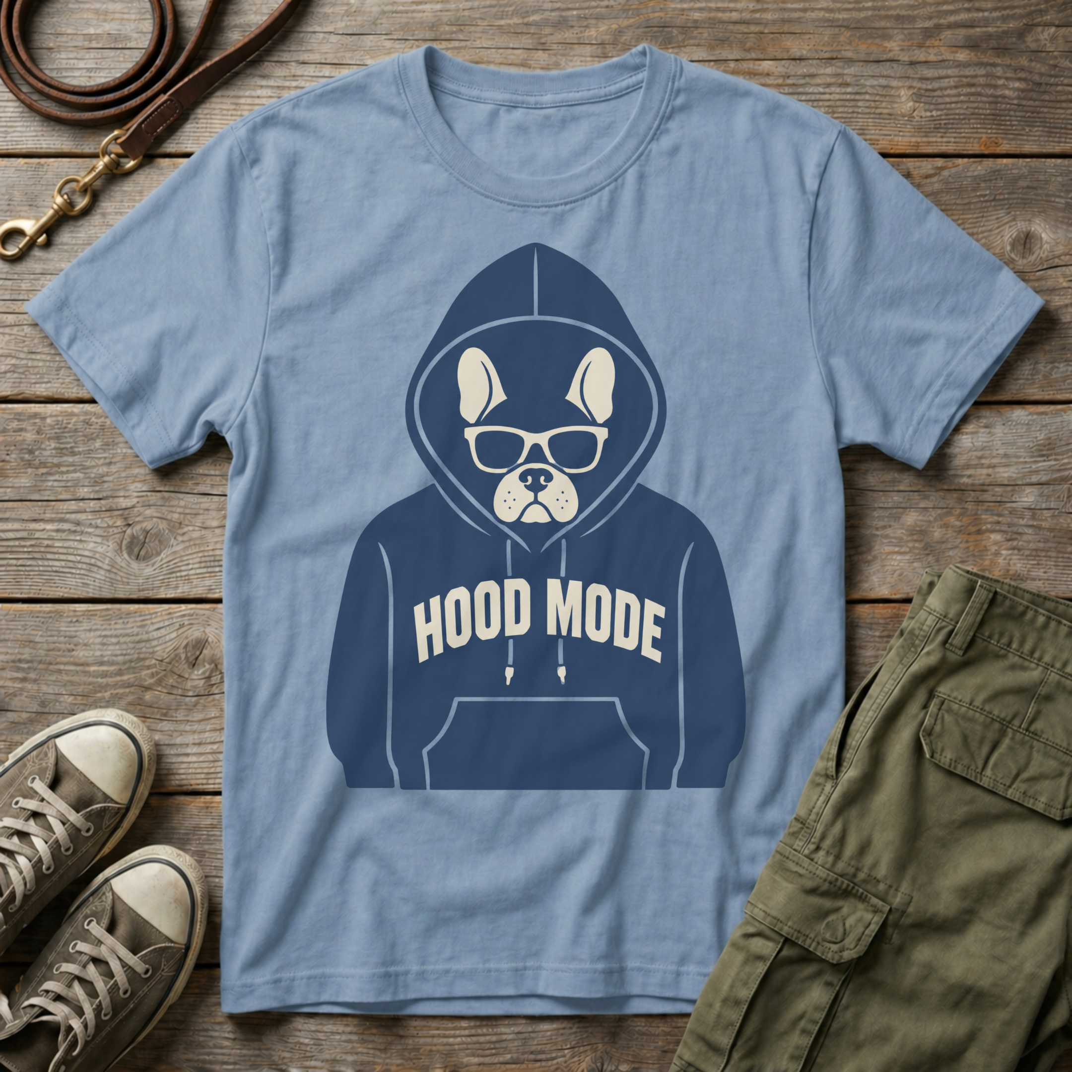 Frenchie Hood Mode T-Shirt