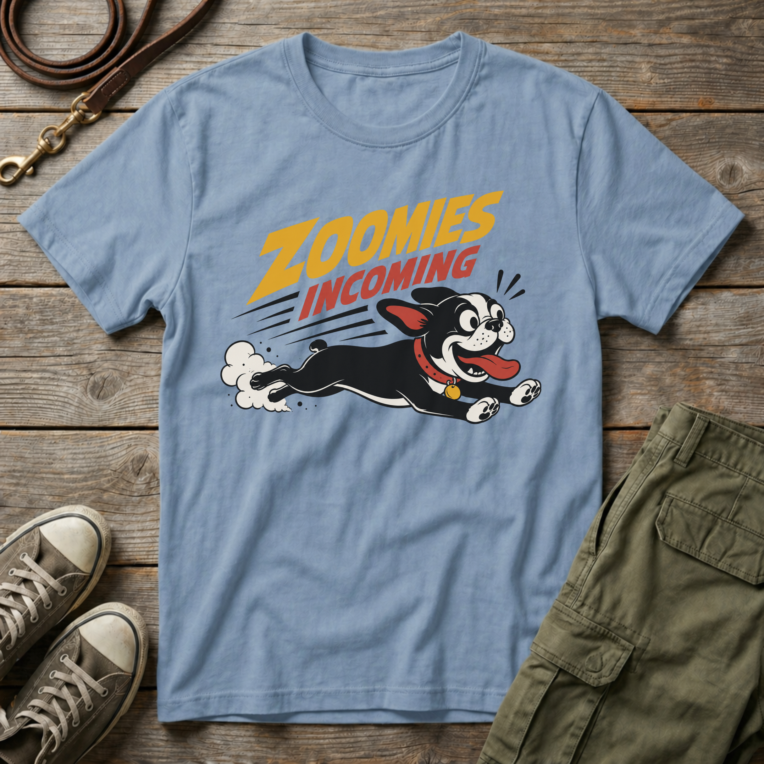 Frenchie Zoomies Incoming T-Shirt