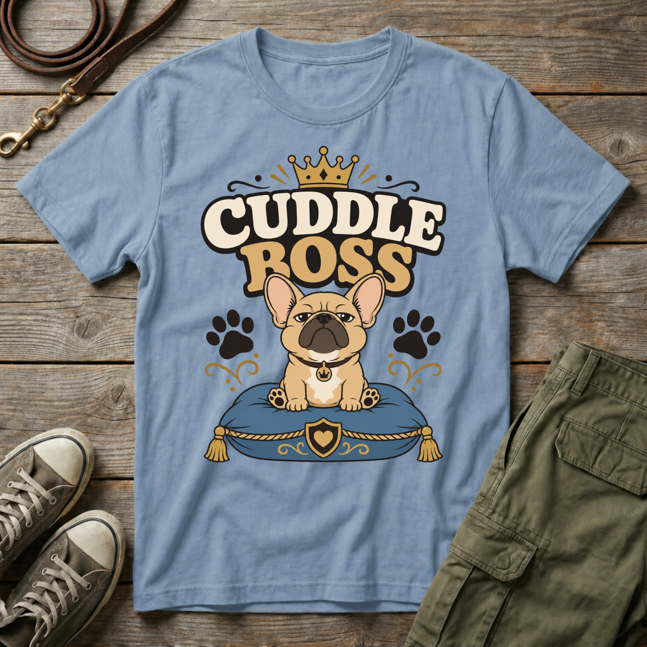 Frenchie Cuddle Boss T-Shirt