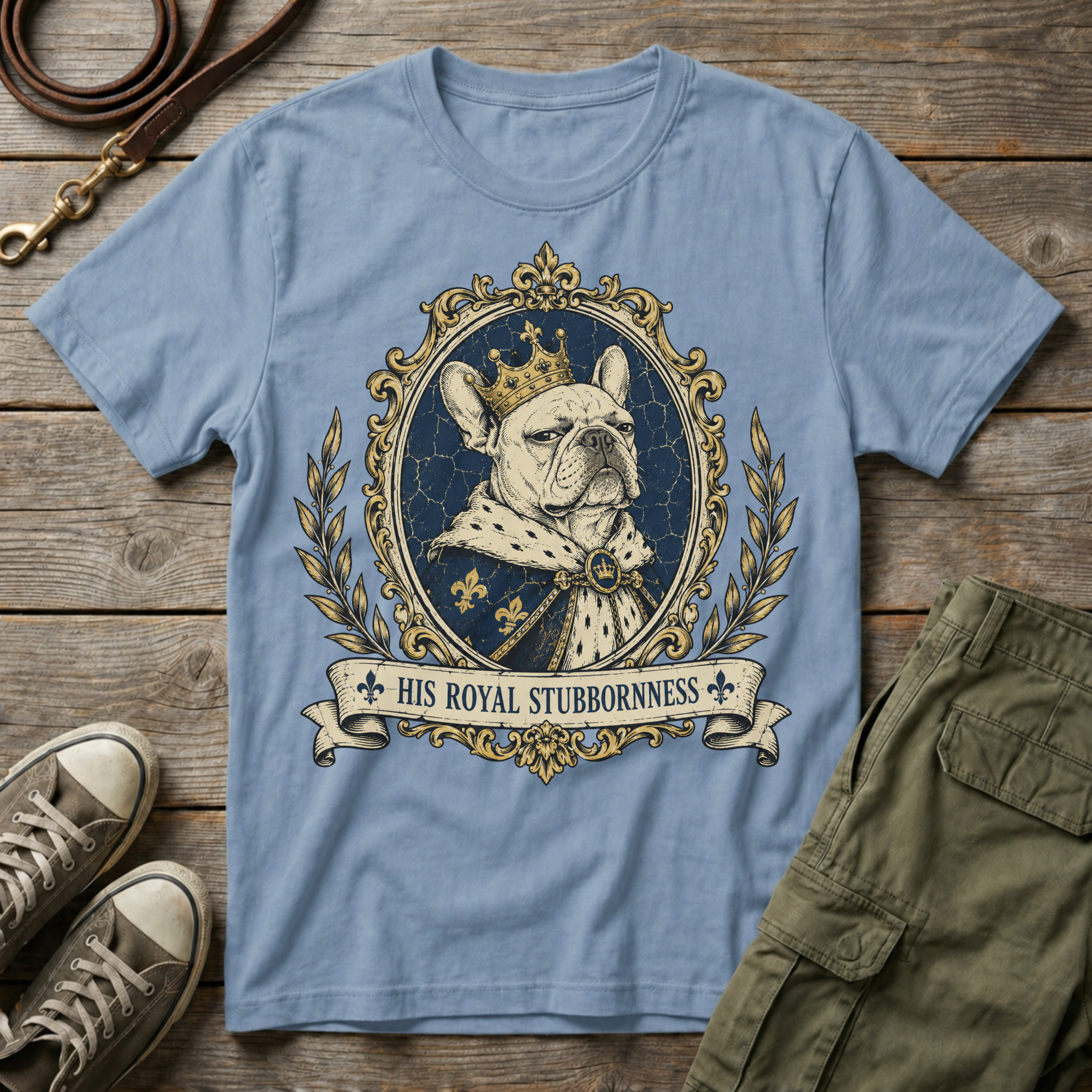 Frenchie Royal Stubbornness T-Shirt