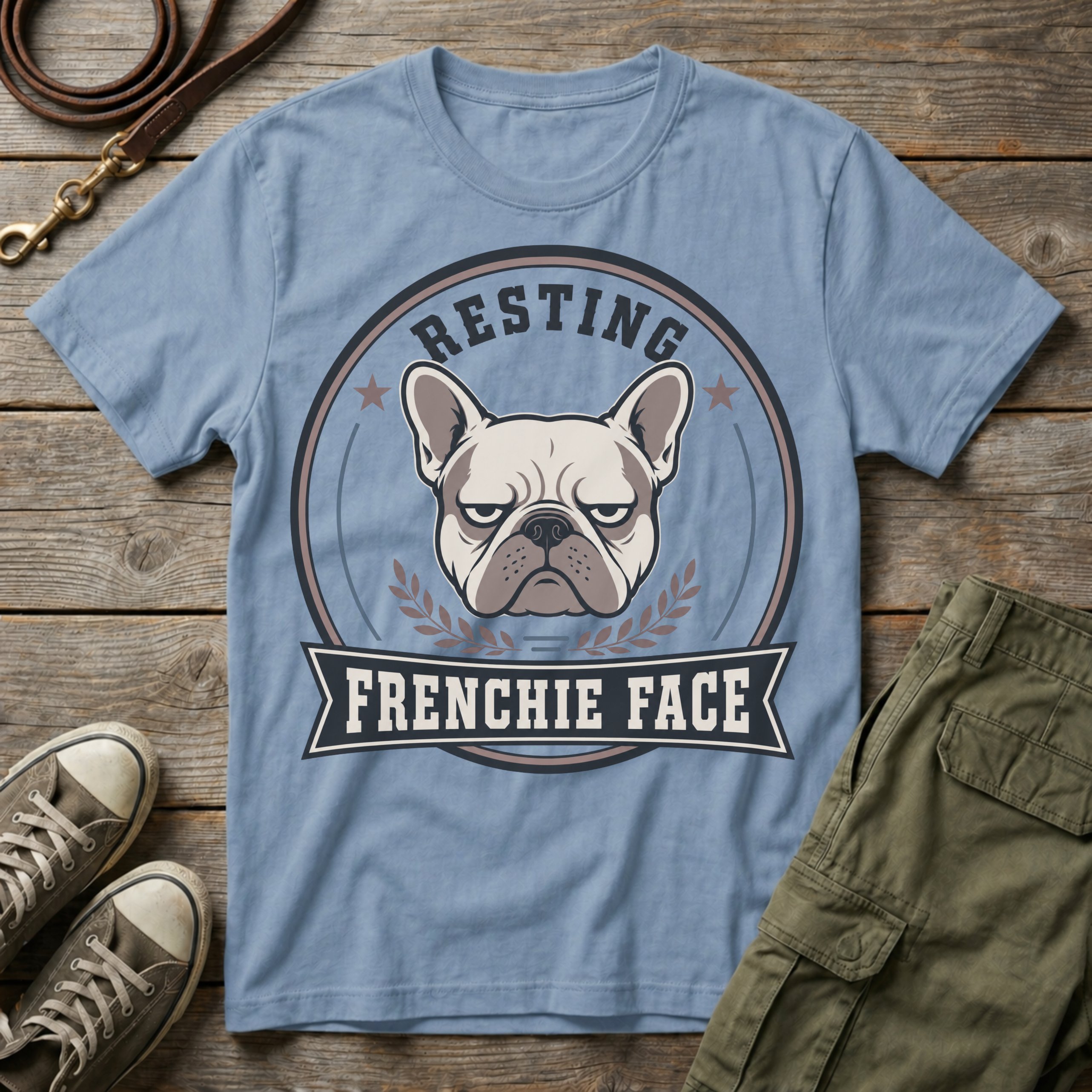 Resting Frenchie Face T-Shirt