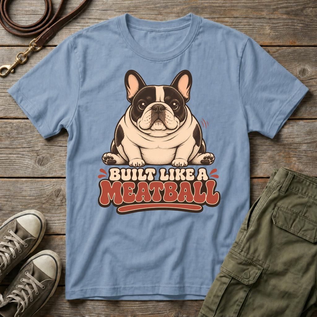 Frenchie Built Like A Meatball T-Shirt