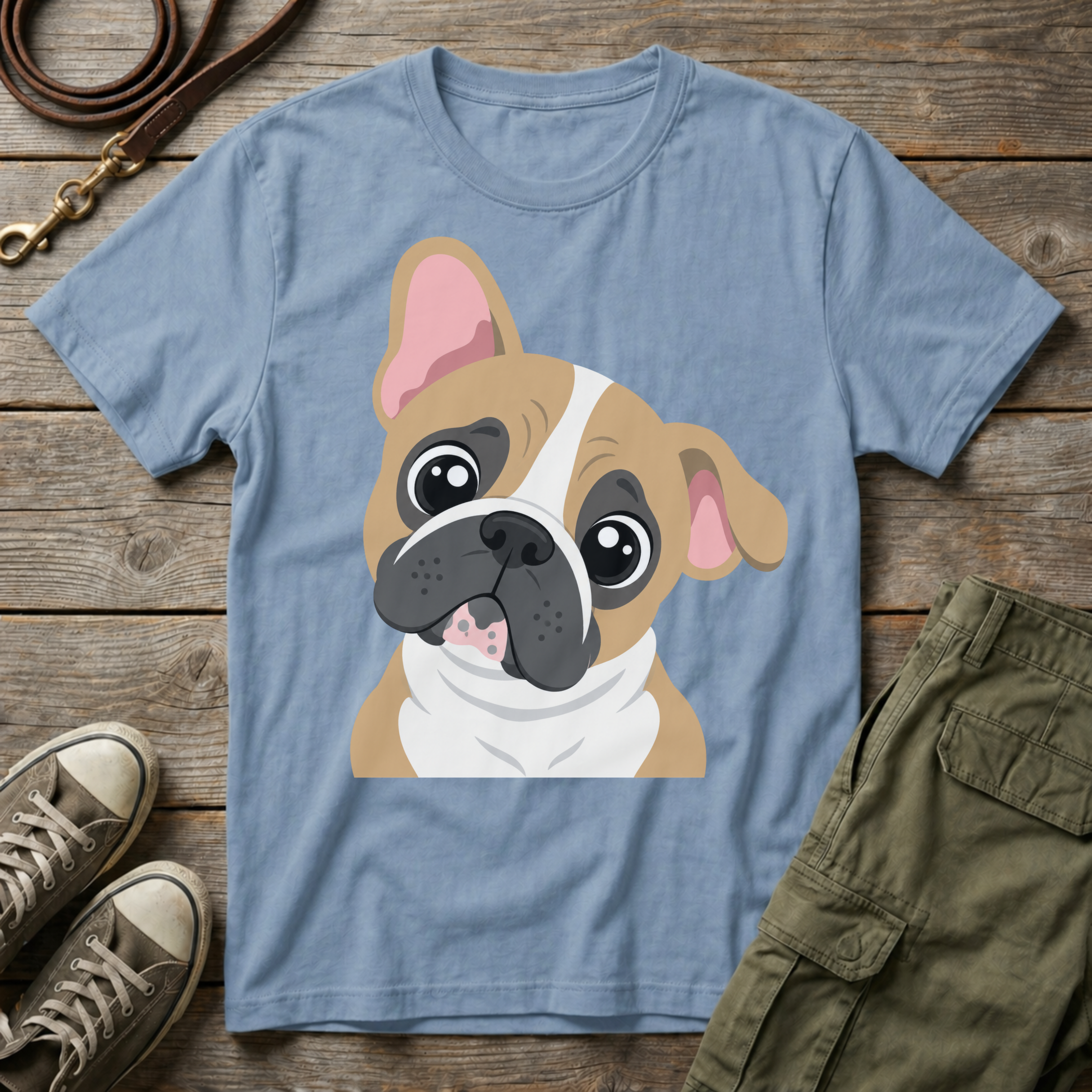 Frenchie Head Tilt T-Shirt