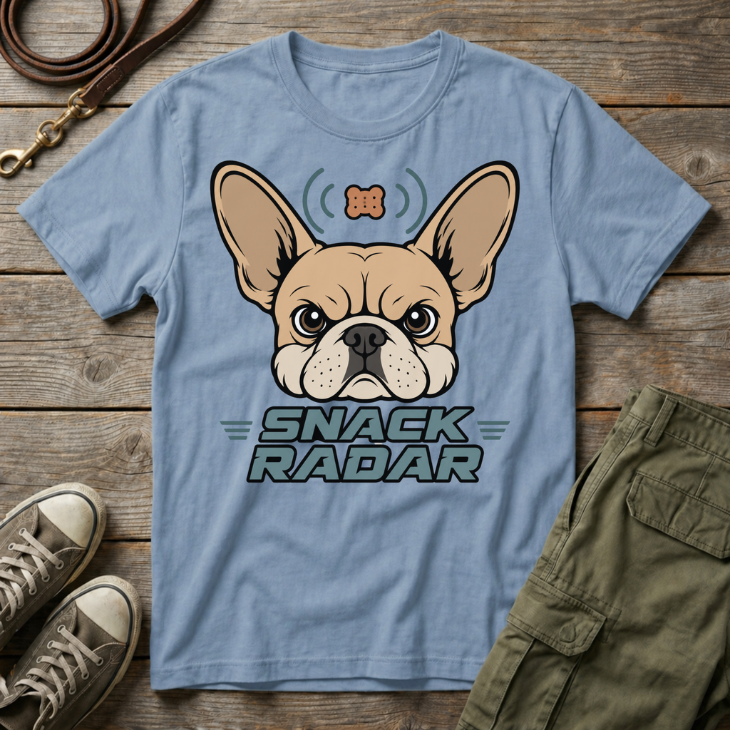 Frenchie Snack Radar T-Shirt