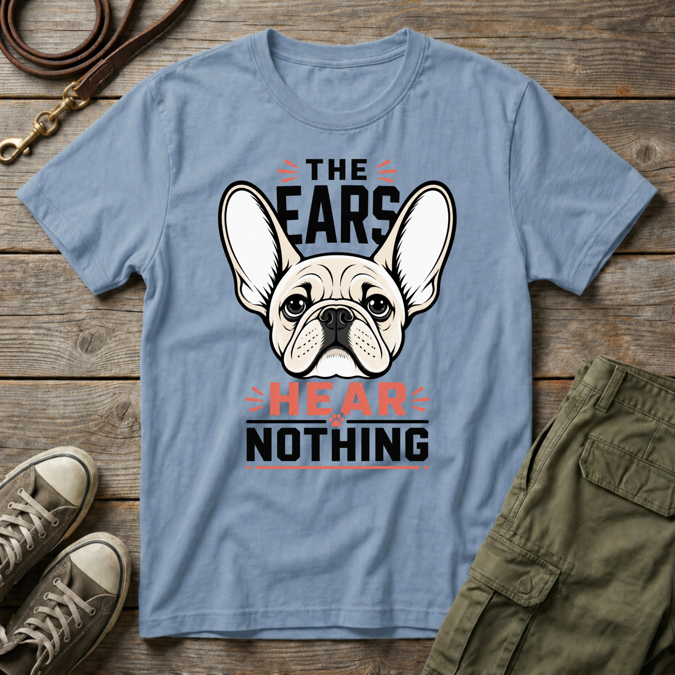 Frenchie Hear Nothing T-Shirt