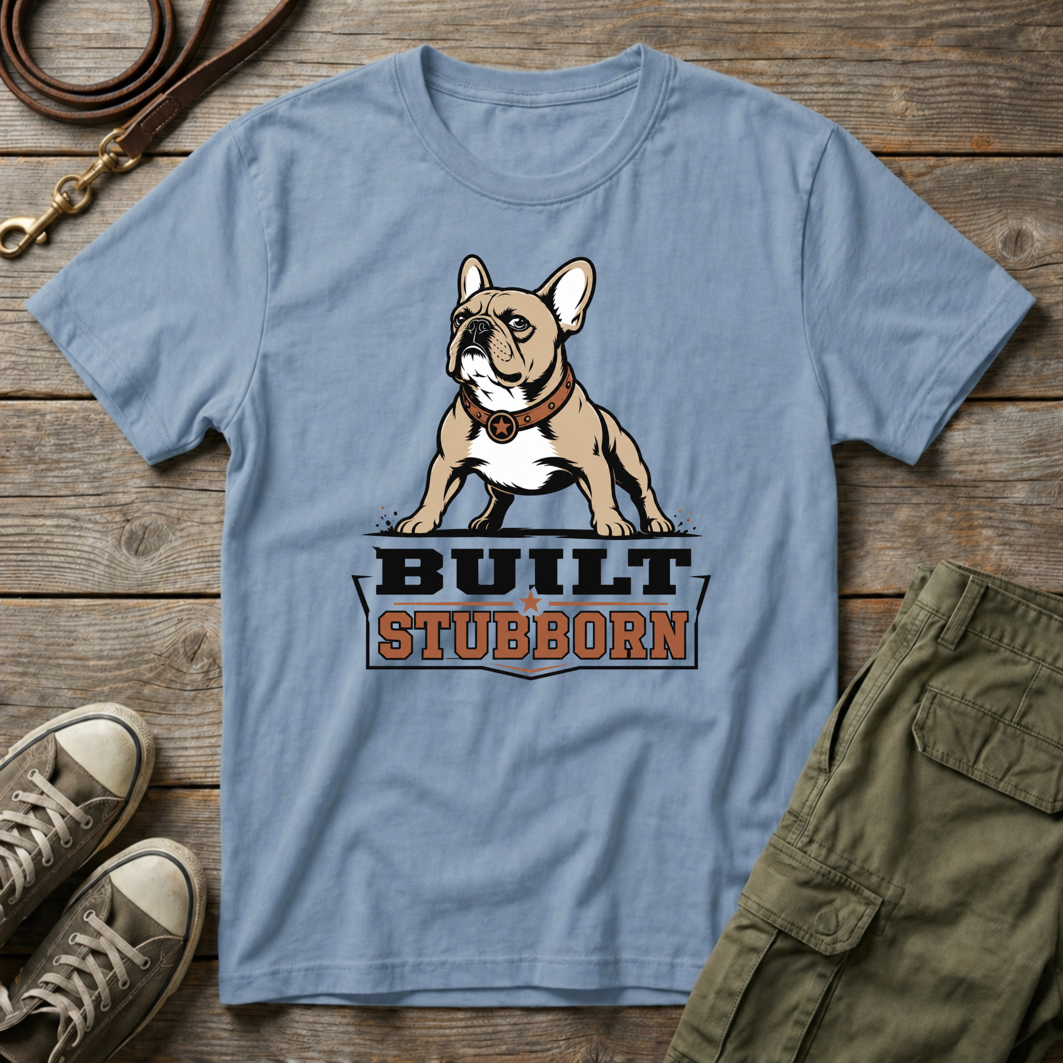Frenchie Built Stubborn T-Shirt