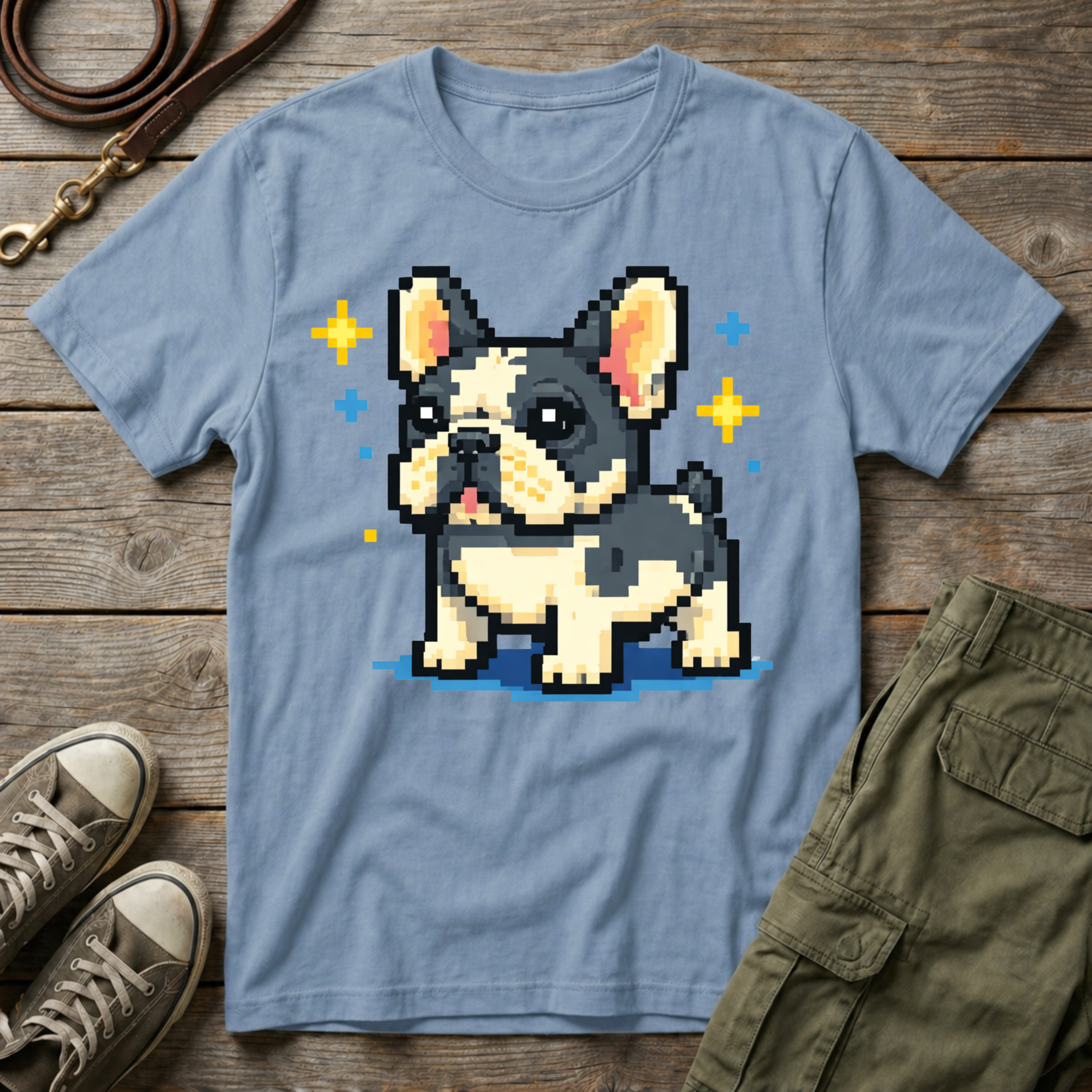 Pixelated Frenchie T-Shirt