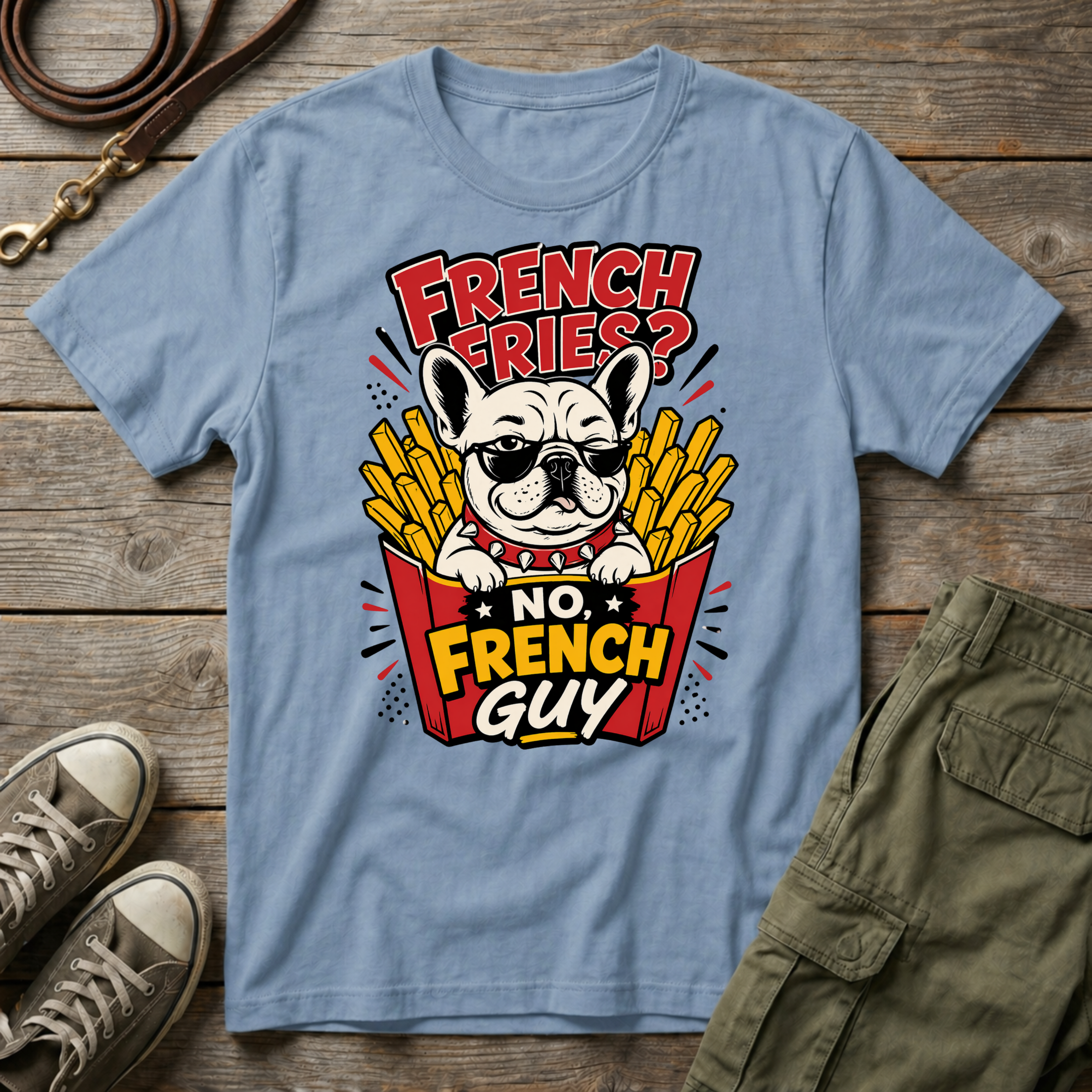 Frenchie French Fries T-Shirt