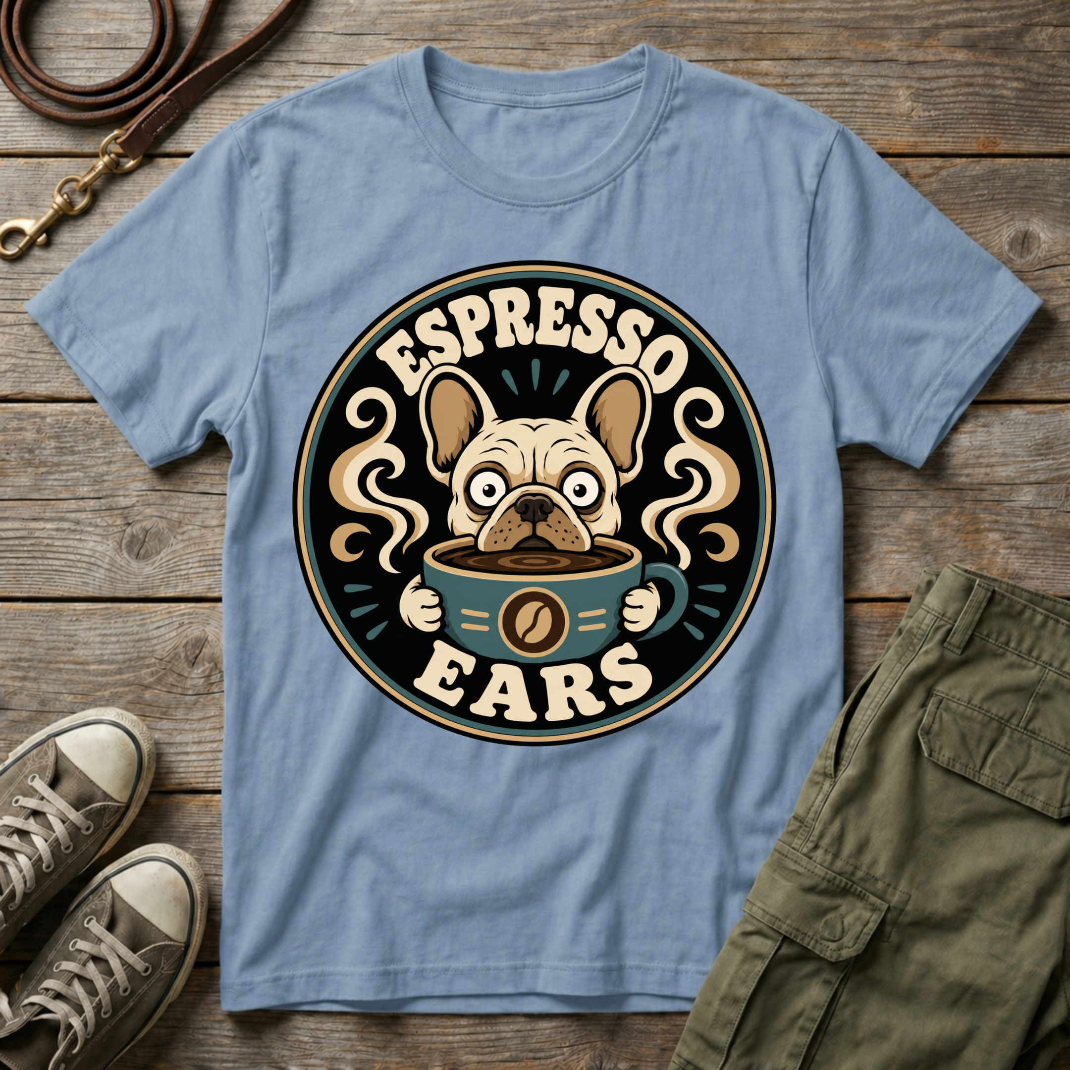 Frenchie Espresso Ears T-Shirt
