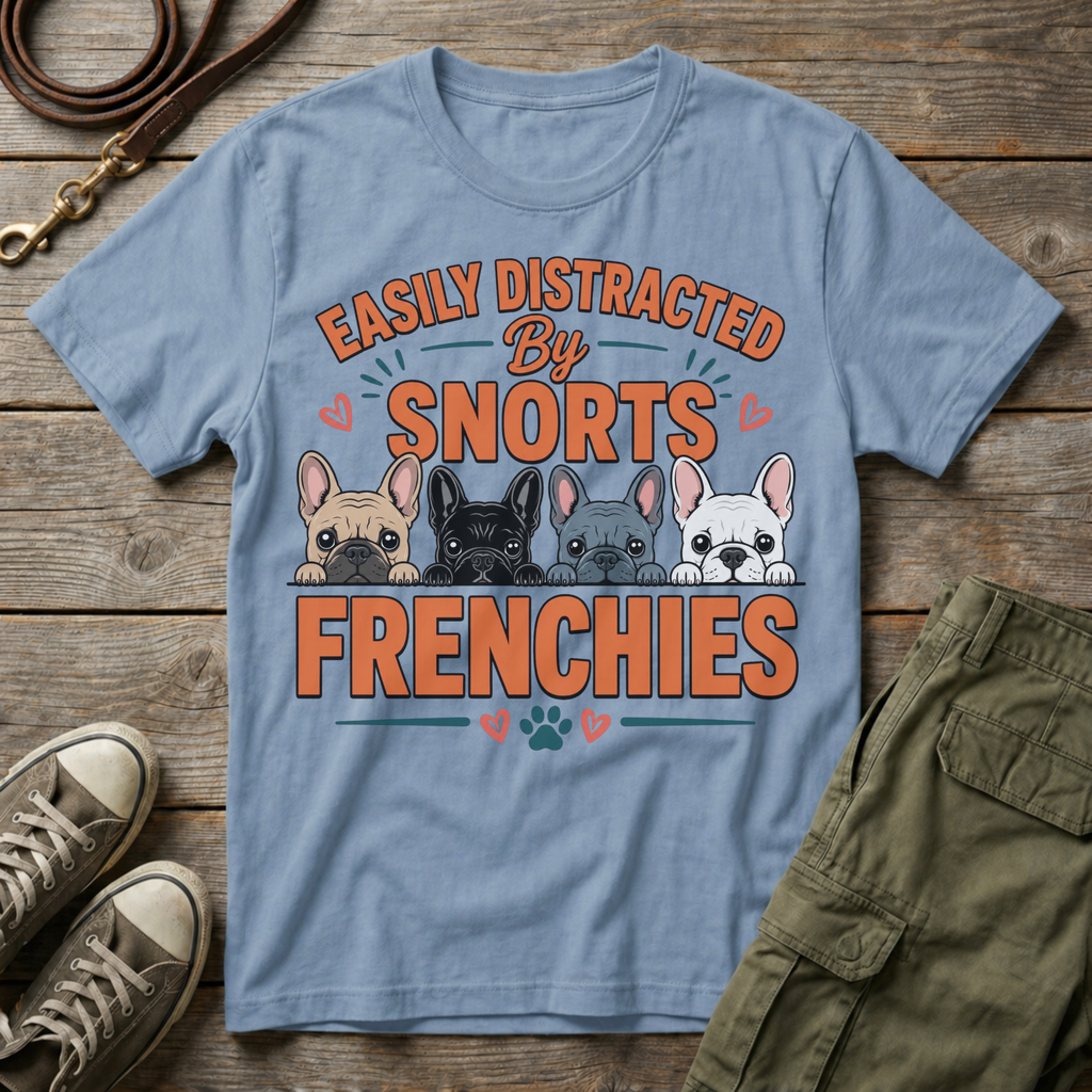 Distracted By Frenchies T-Shirt
