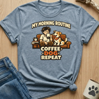 Coffee Dog Repeat T-Shirt