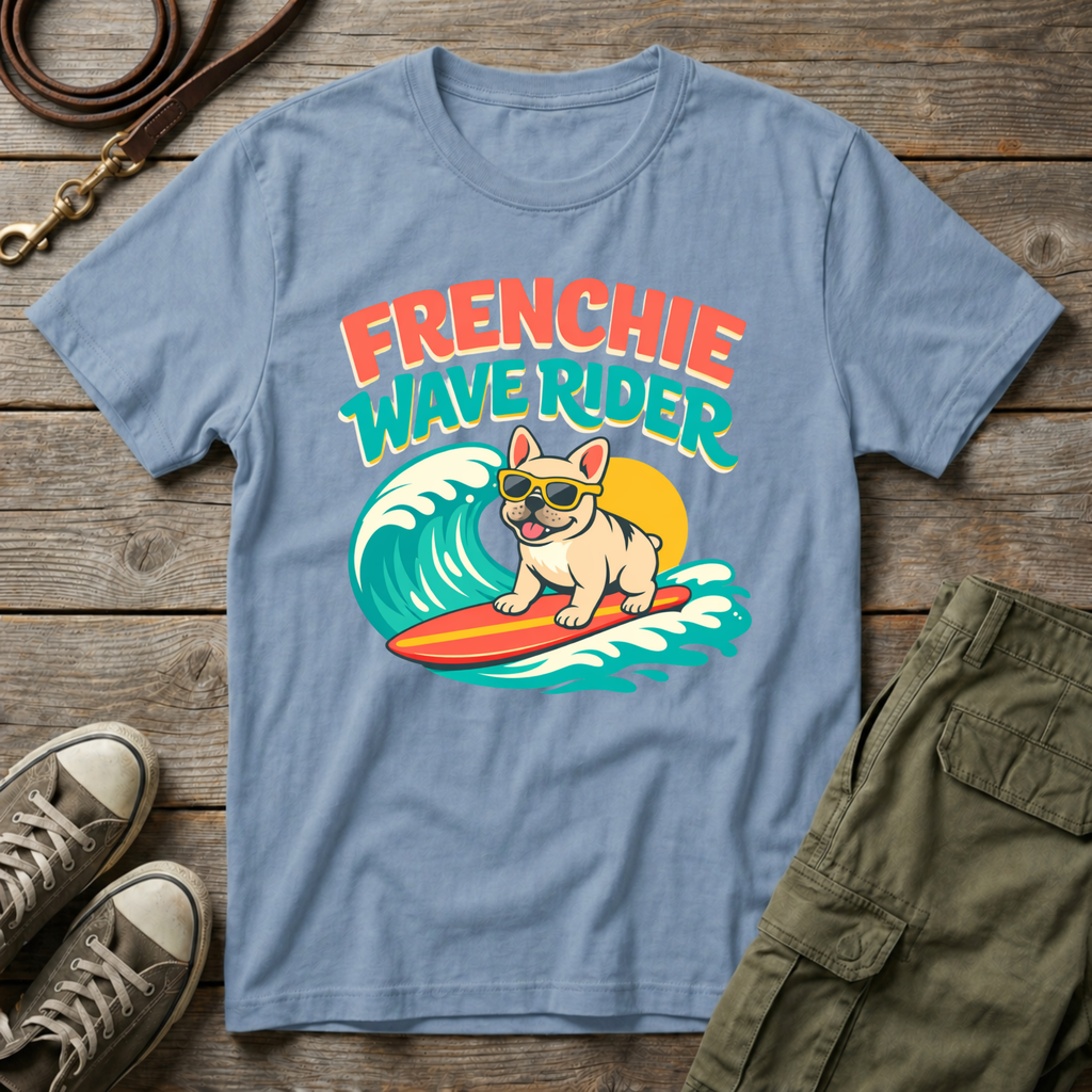 Frenchie Wave Rider T-Shirt