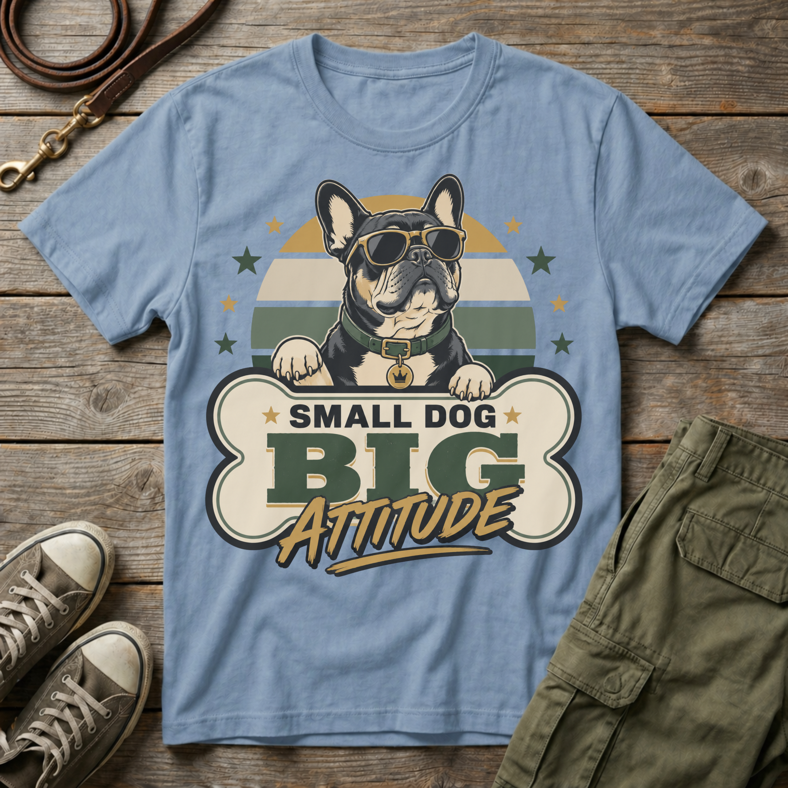 Frenchie Big Attitude T-Shirt