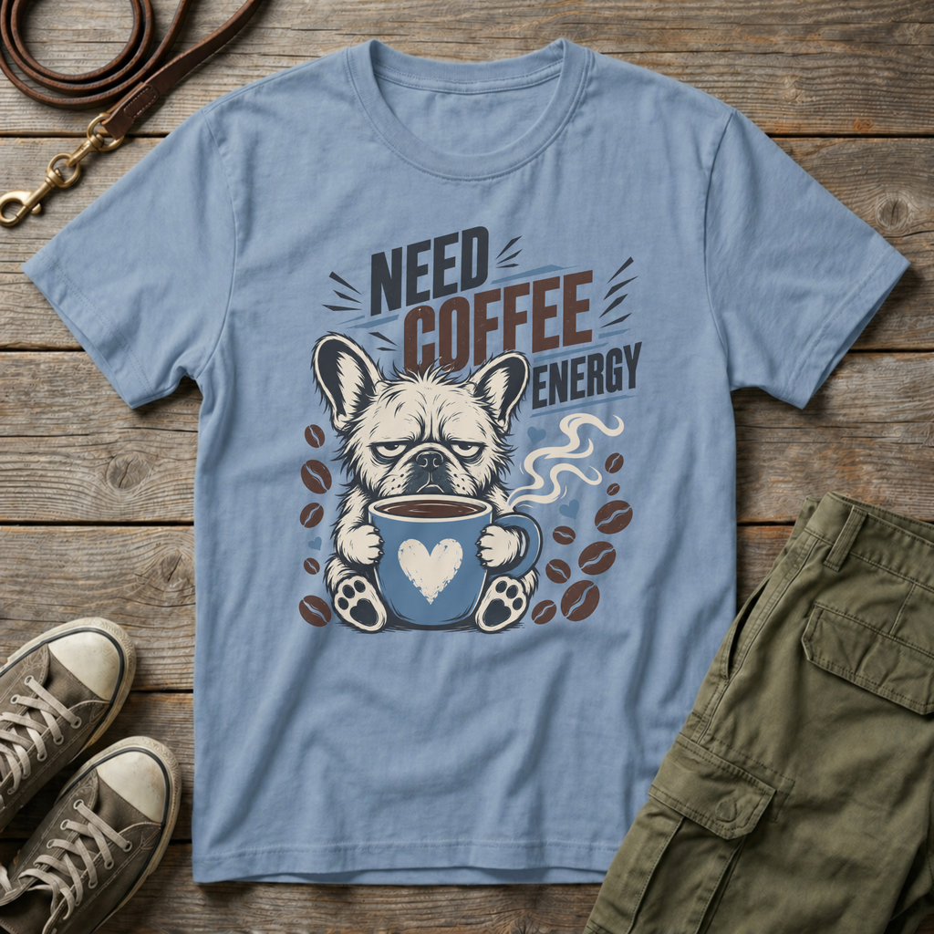 Frenchie Need Coffee T-Shirt