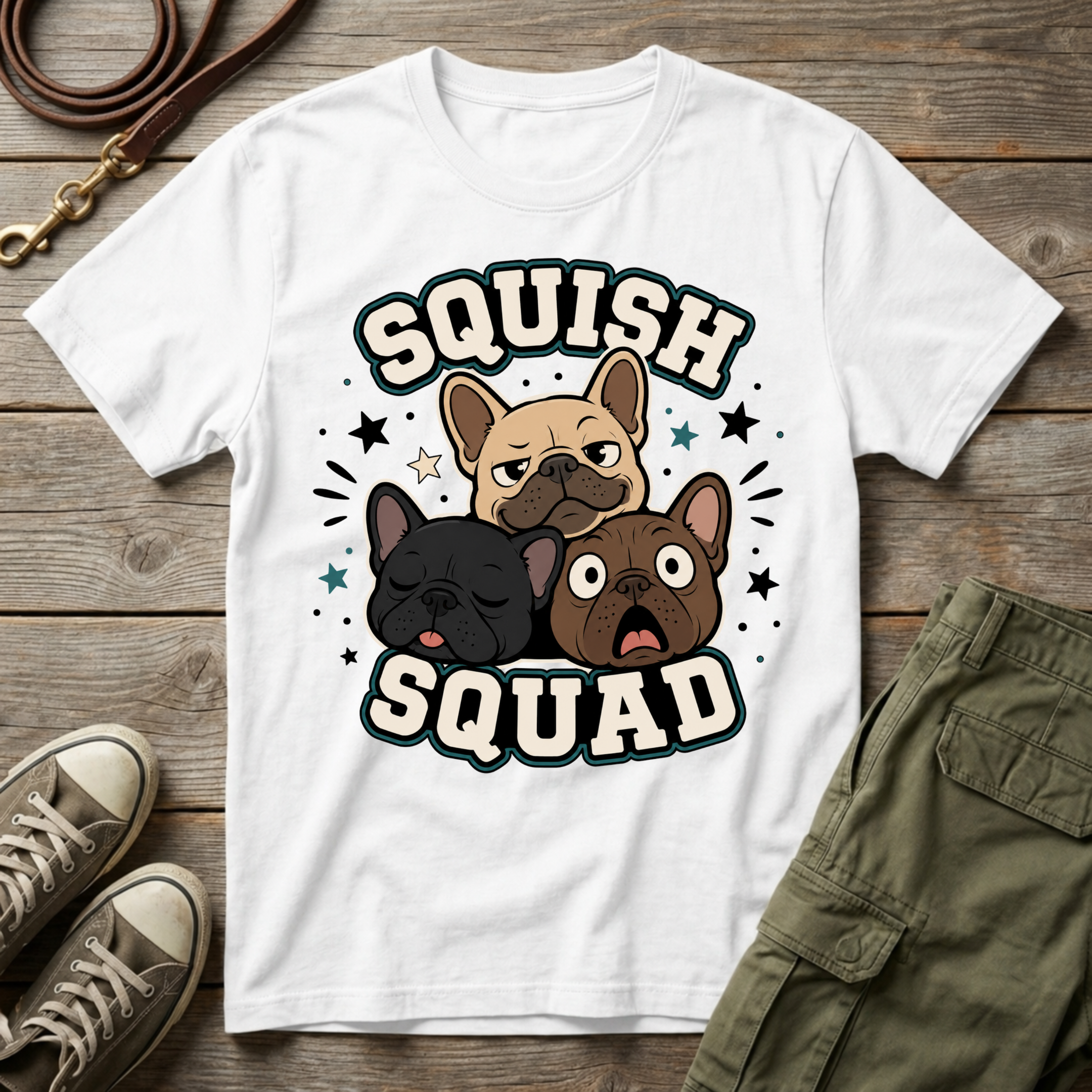Frenchie Squish Squad T-Shirt