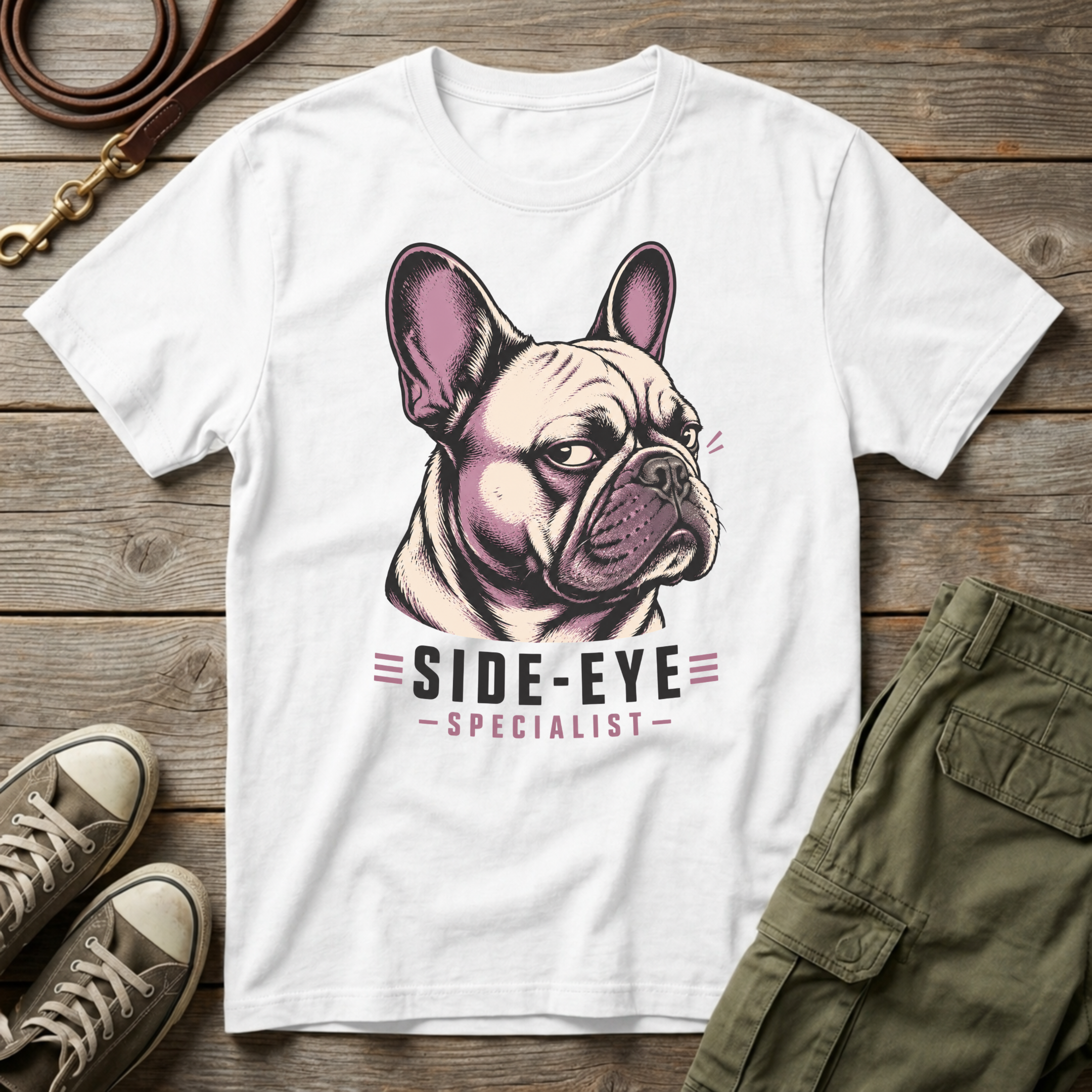 Frenchie Side Eye T-Shirt