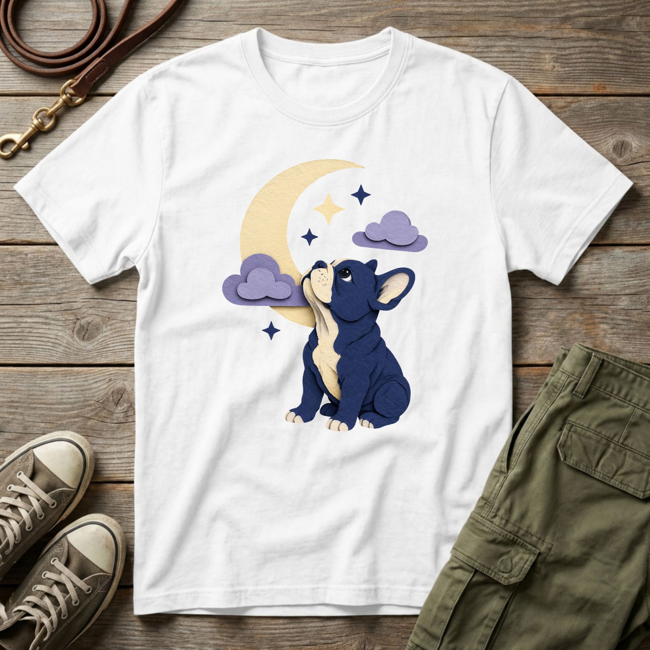 Moon Frenchie T-Shirt