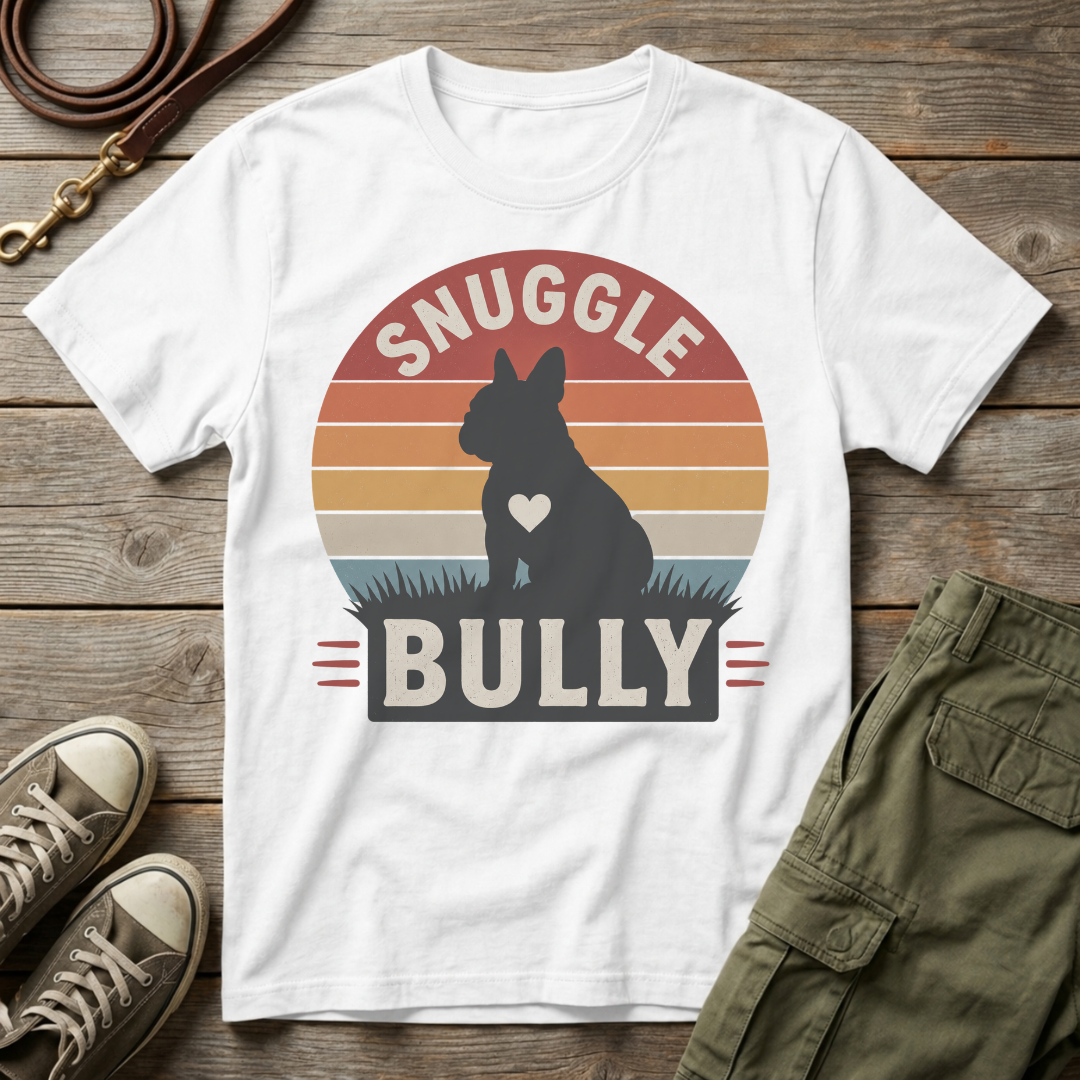 Frenchie Snuggle Bully Sunset T-Shirt