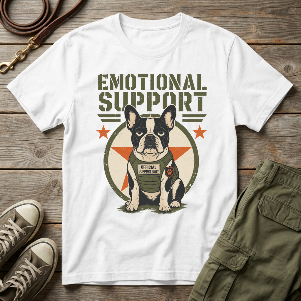 Frenchie Emotional Support T-Shirt