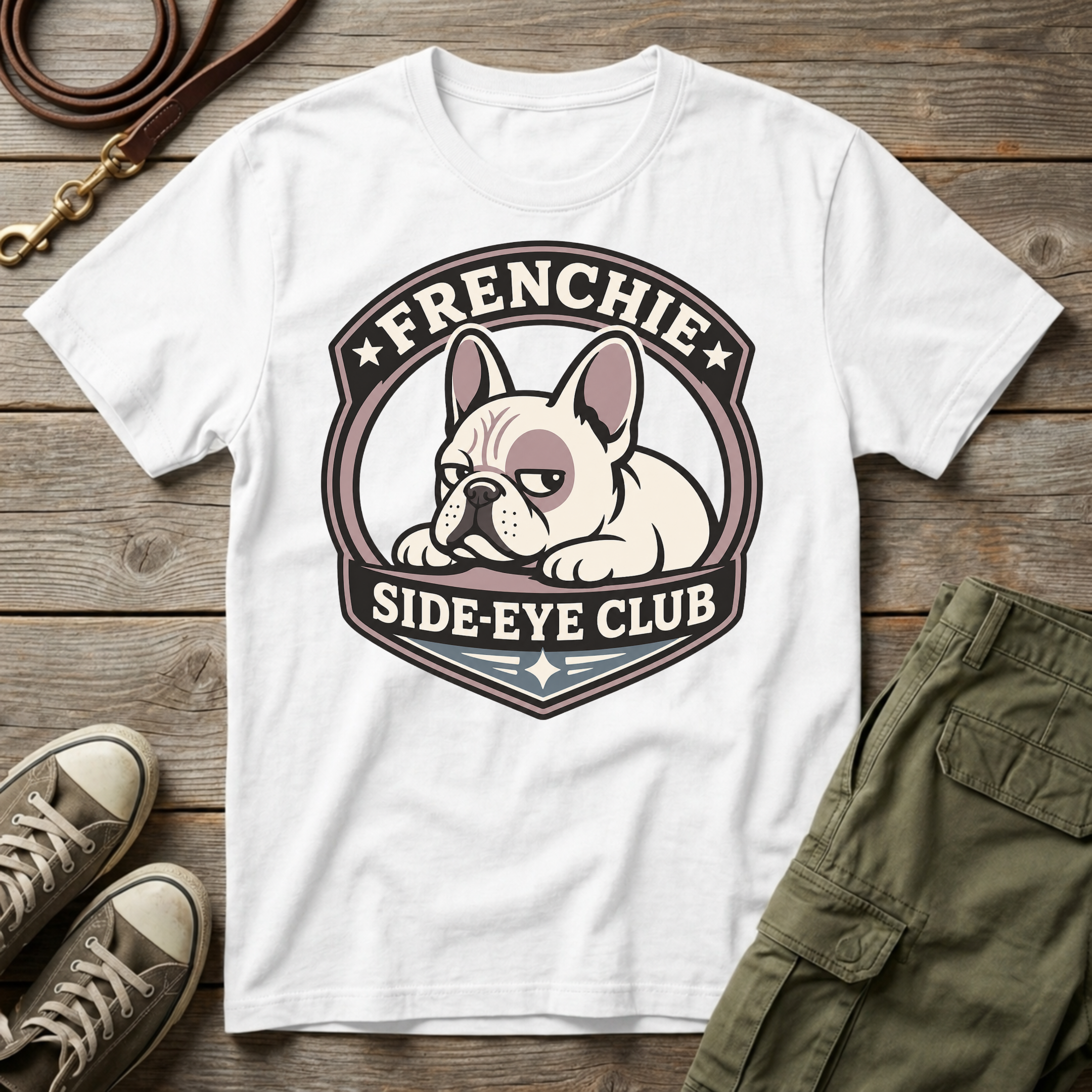 Frenchie Side-Eye Club T-Shirt