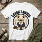 Frenchie Leash Lawyer T-Shirt