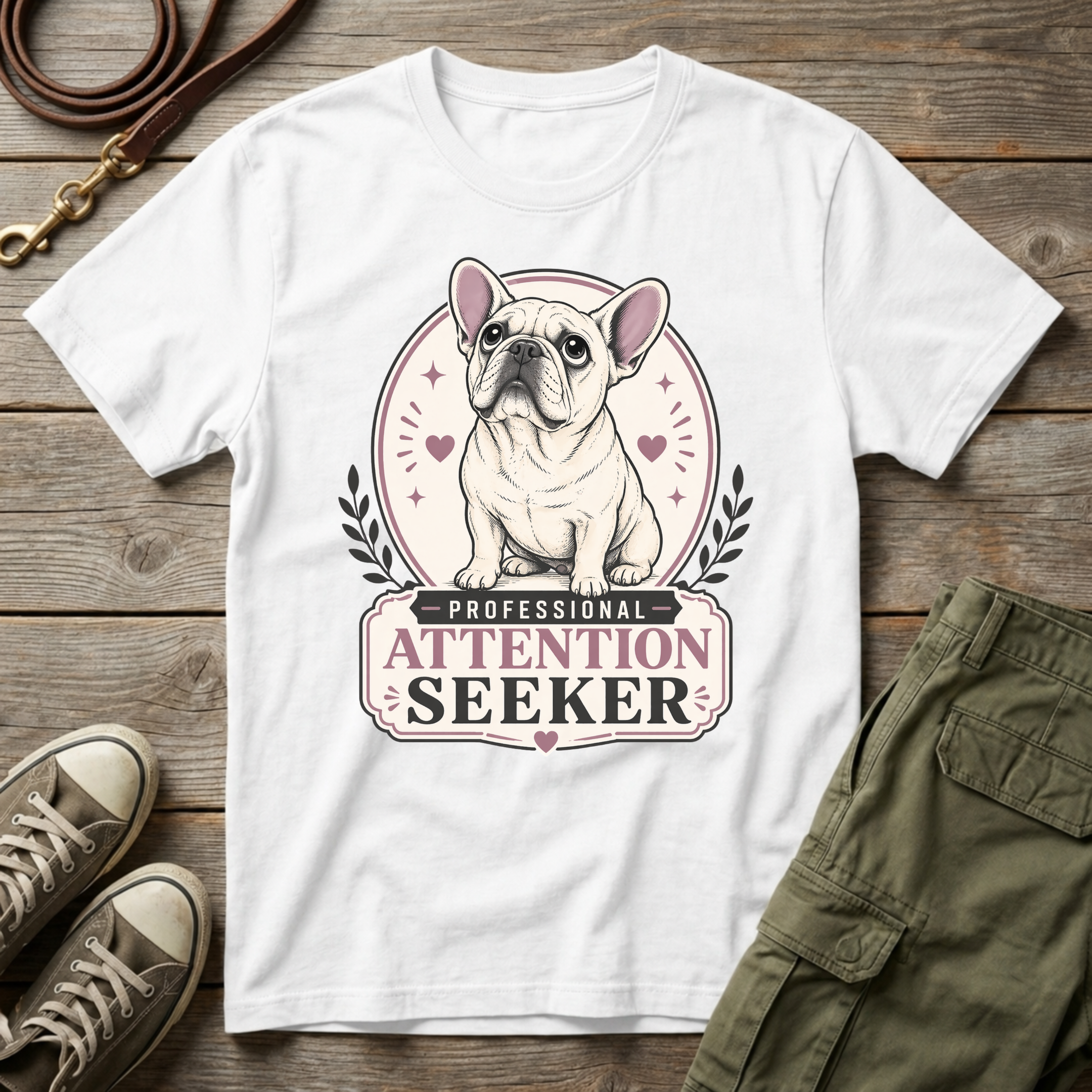 Frenchie Attention Seeker T-Shirt