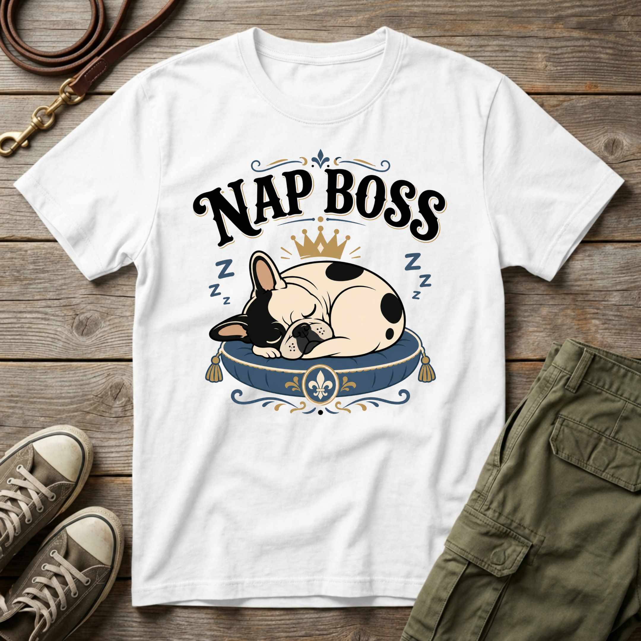 Frenchie Nap Boss T-Shirt