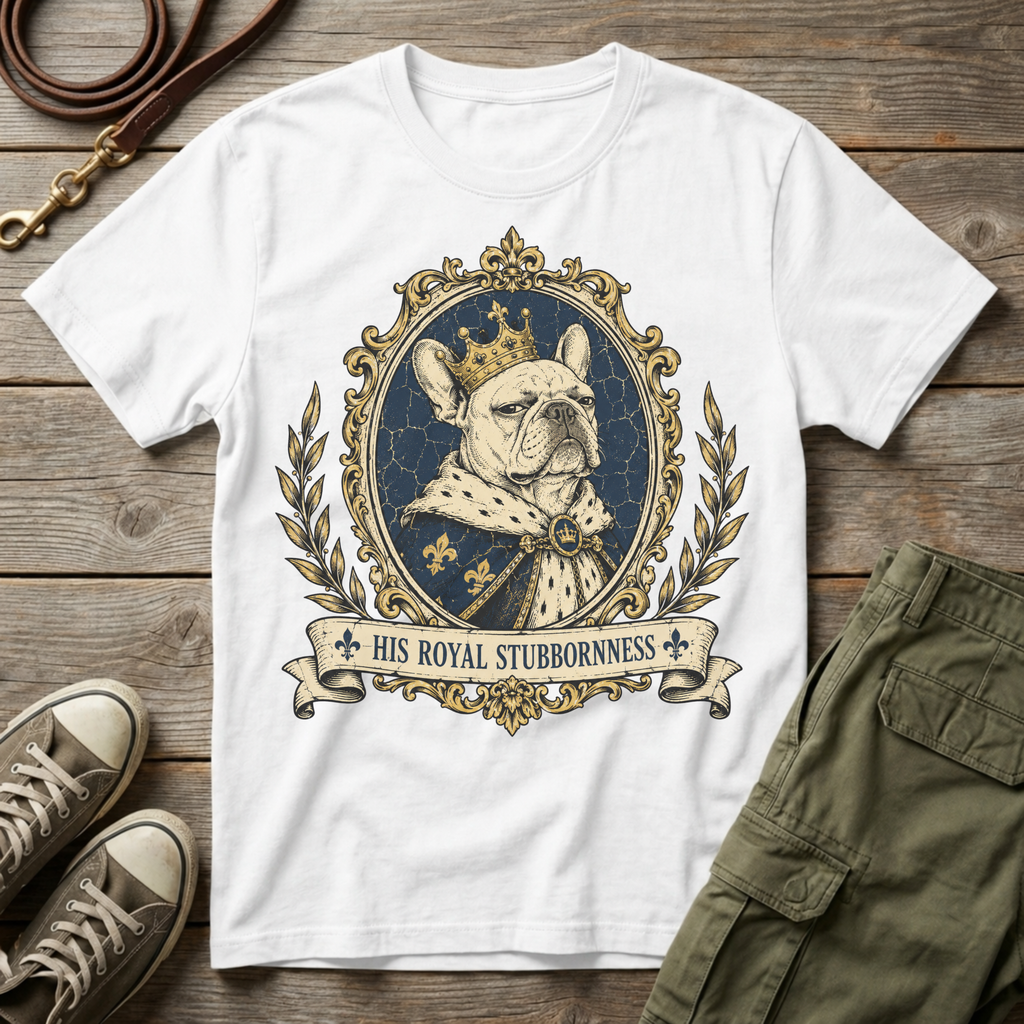 Frenchie Royal Stubbornness T-Shirt