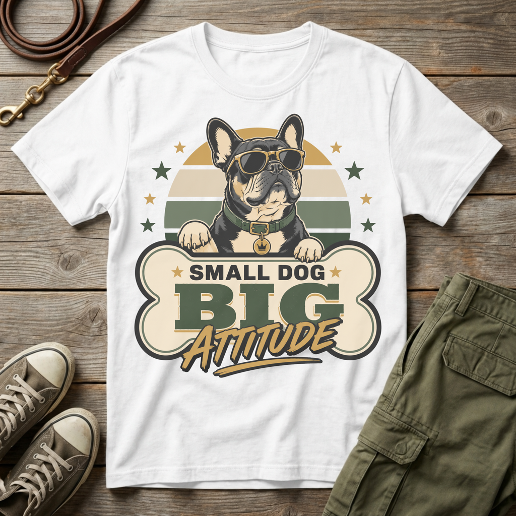 Frenchie Big Attitude T-Shirt