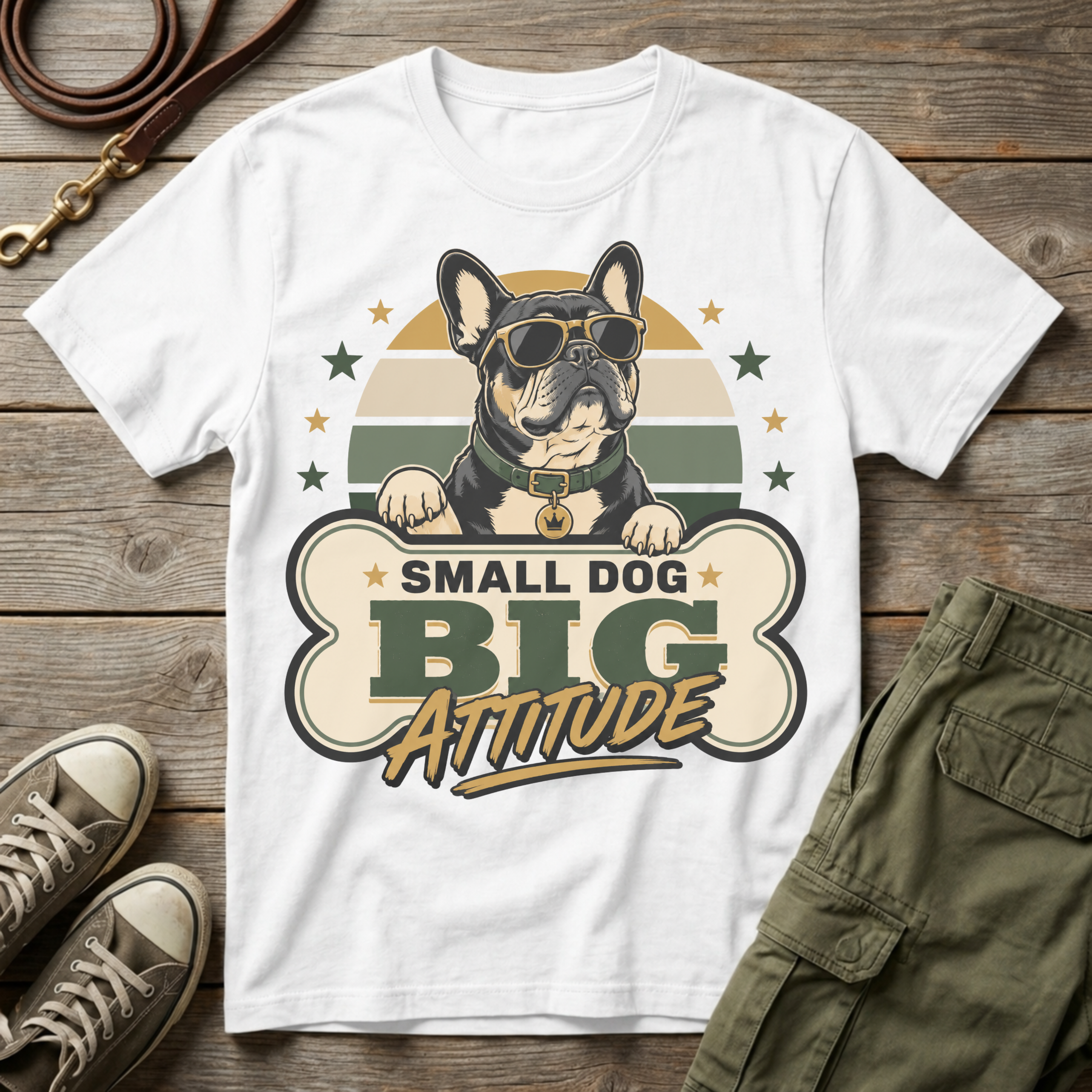 Frenchie Big Attitude T-Shirt