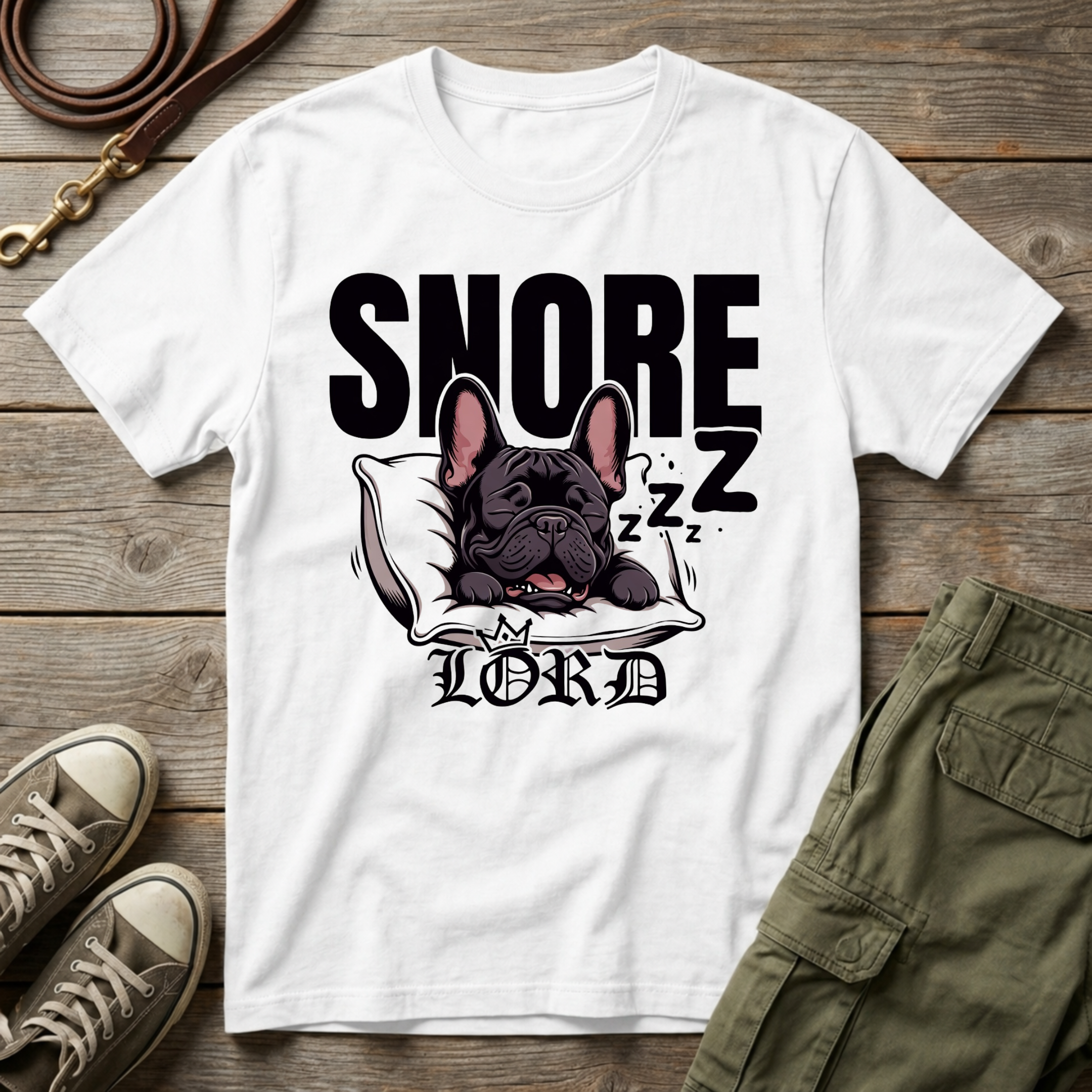 Frenchie Snore Lord T-Shirt