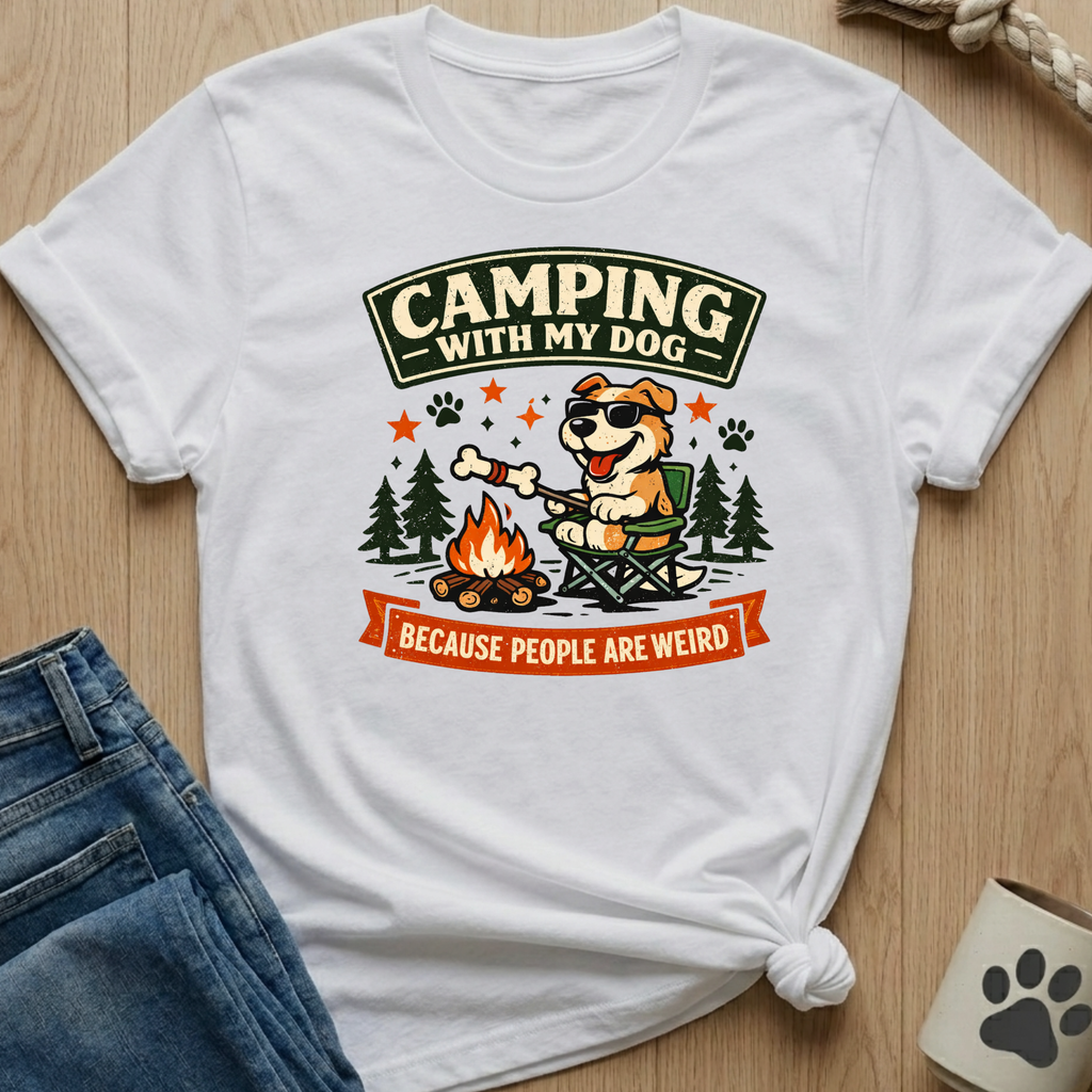Camping With Dog T-Shirt
