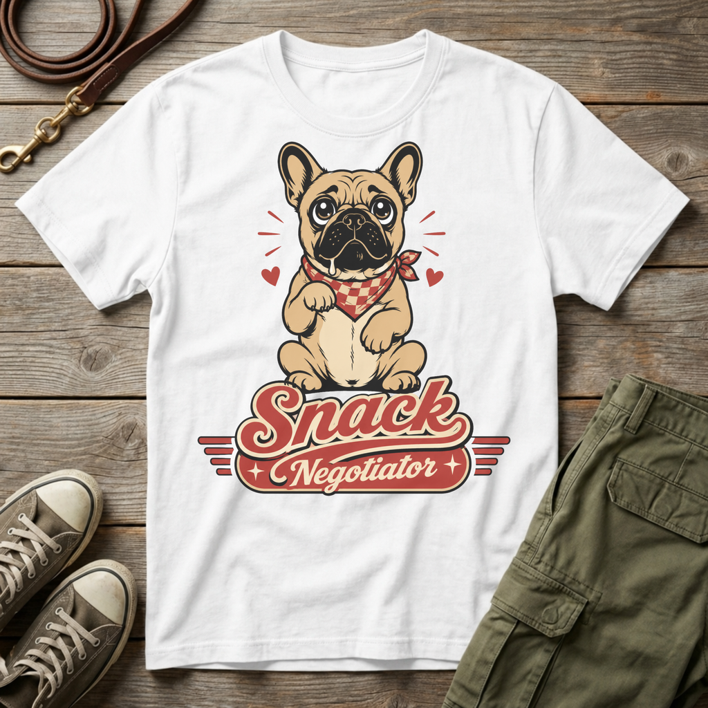 Frenchie Snack Negotiator T-Shirt