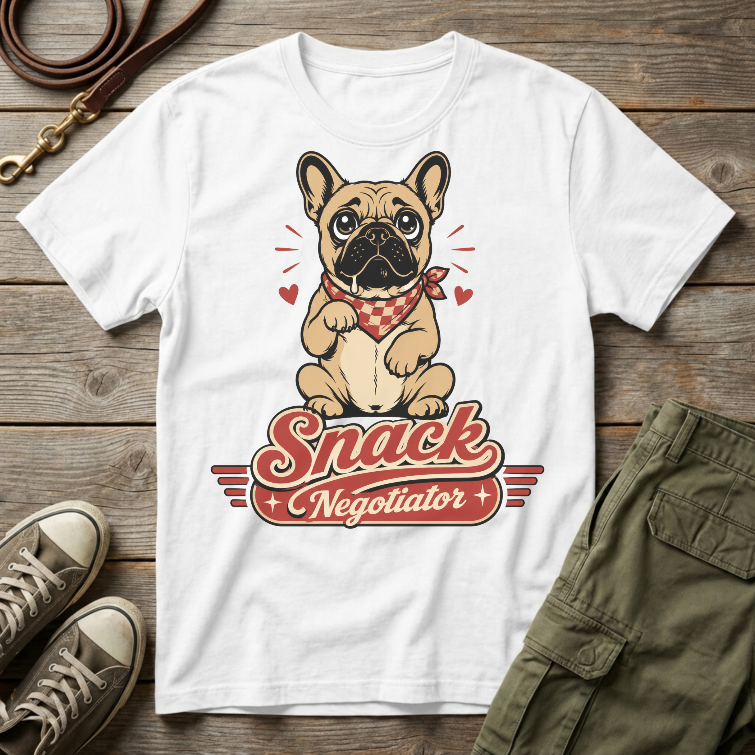 Frenchie Snack Negotiator T-Shirt