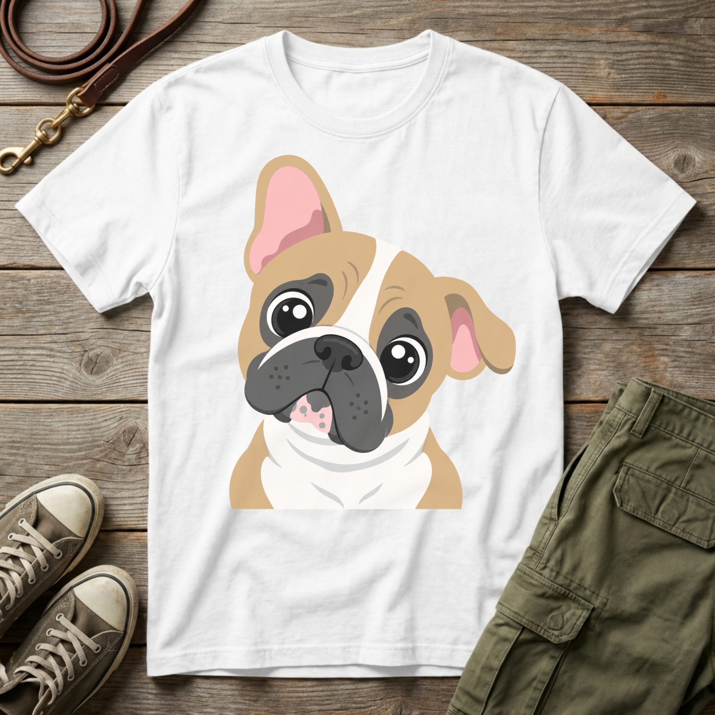 Frenchie Head Tilt T-Shirt