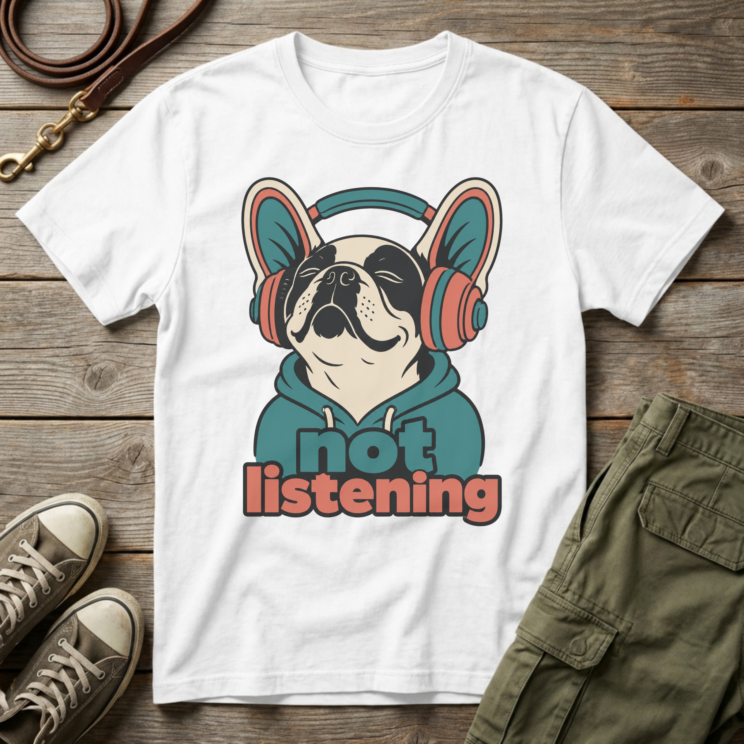 Frenchie Not Listening T-Shirt